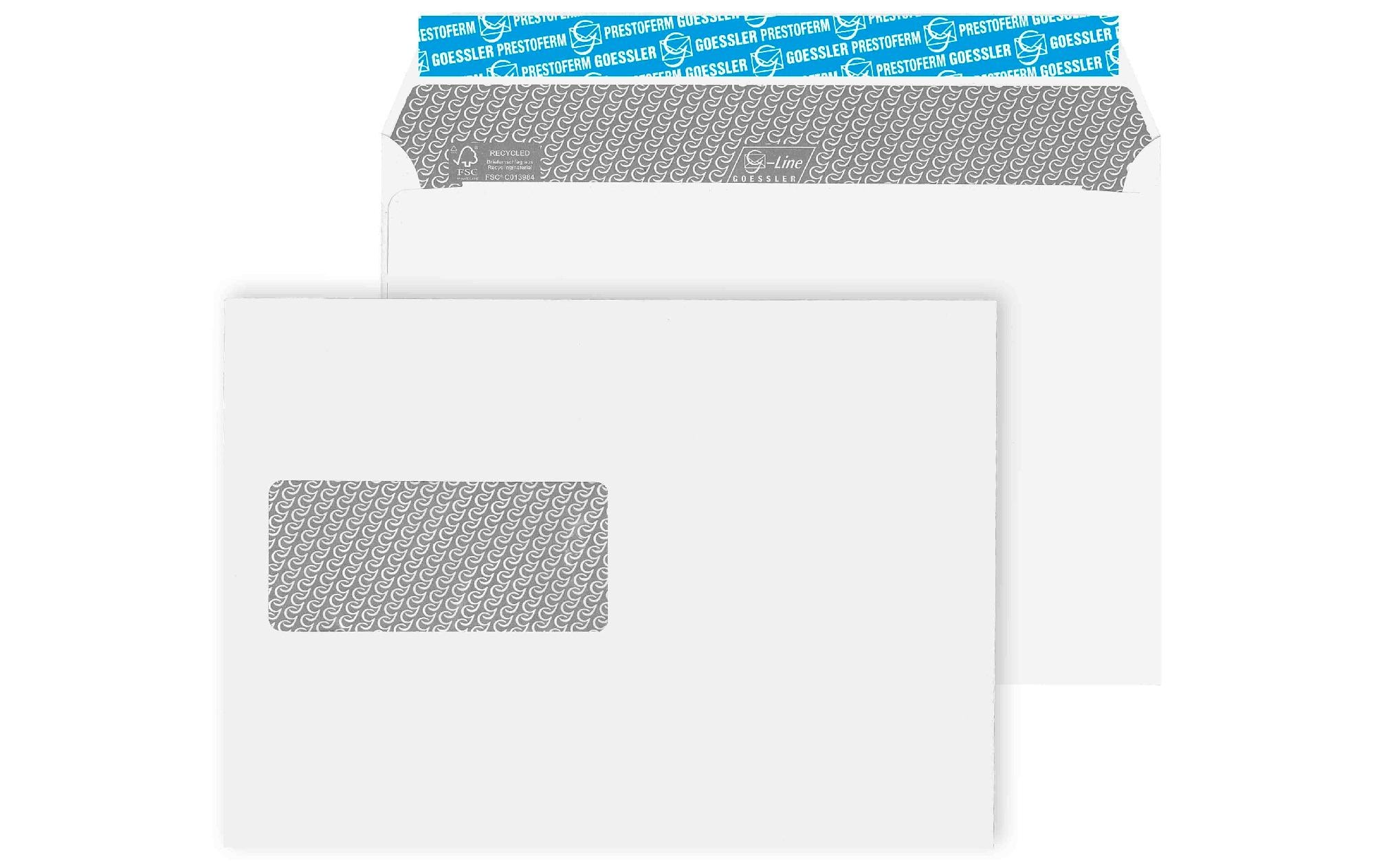 Goessler Couvert mit Fenster G-Line Pure C5, Links, 500 Stück – Couvert von Goessler