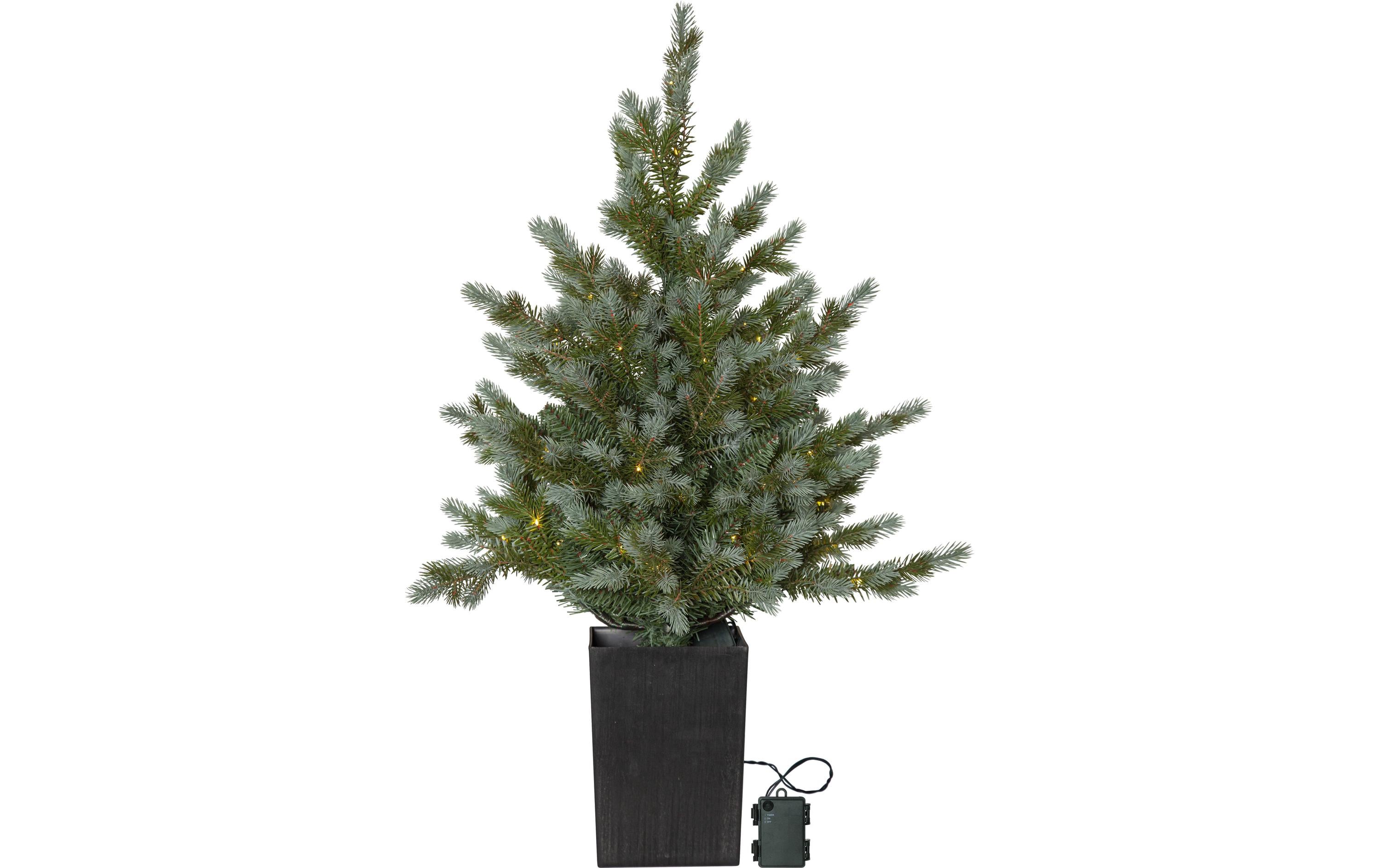 Star Trading Weihnachtsbaum LED Greyland M, 80 LEDs, 95 cm, Grün