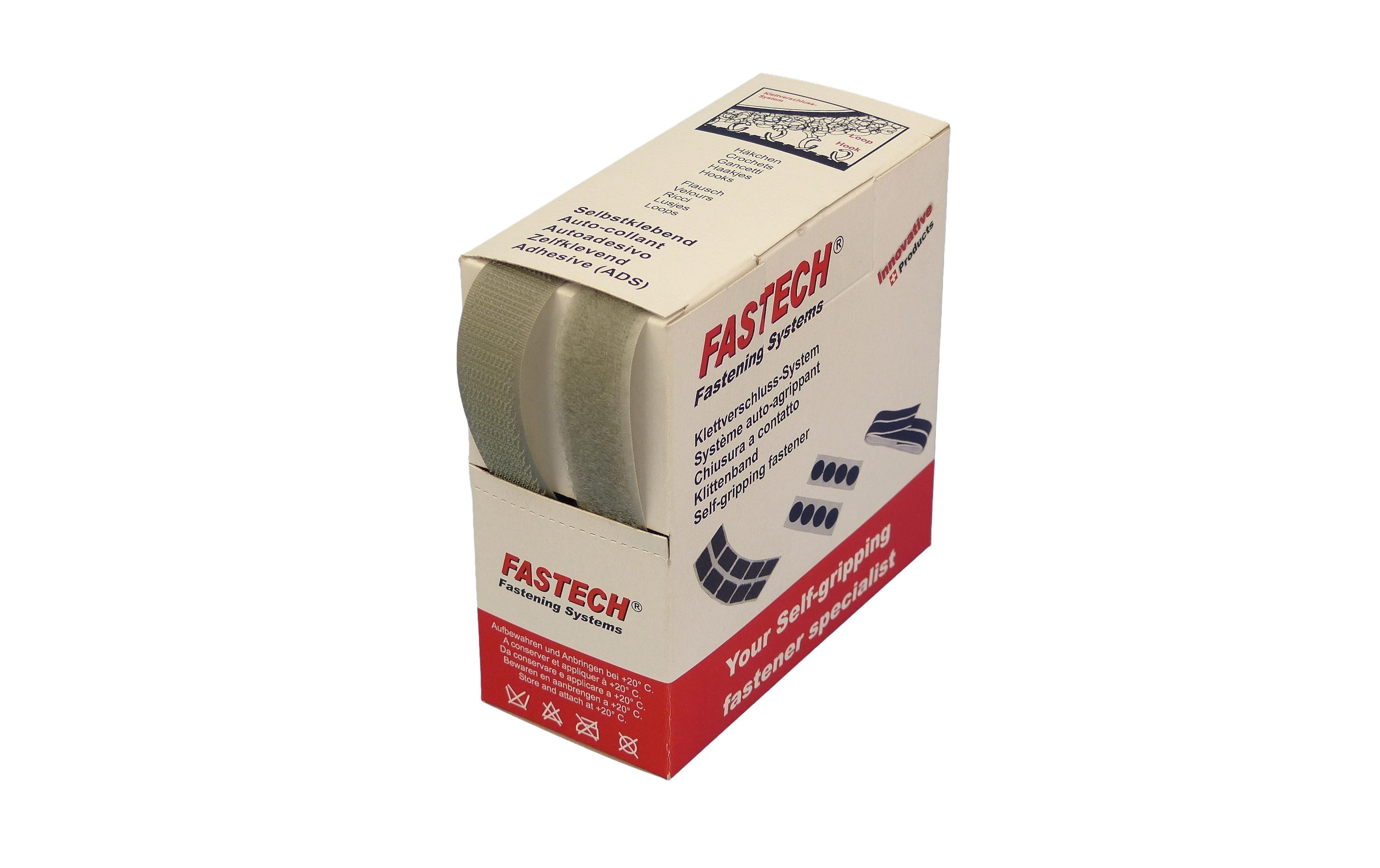FASTECH Klettband-Box Hellgrau – Klettband von FASTECH