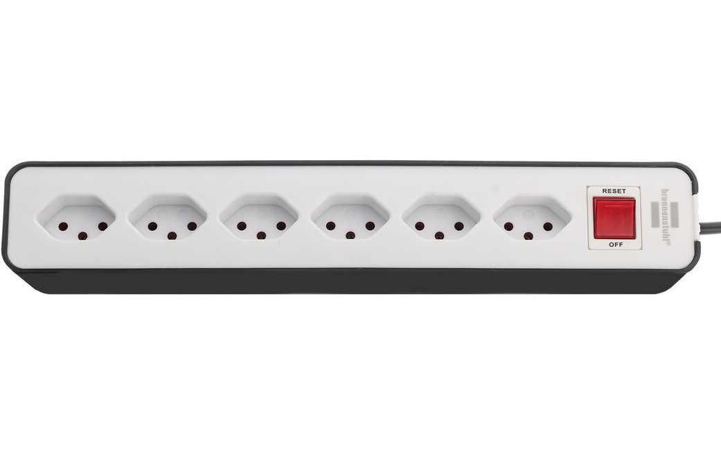 Brennenstuhl Steckdosenleiste Ecolor 6x T13 Schwarz / Weiss – Steckerleiste von Brennenstuhl