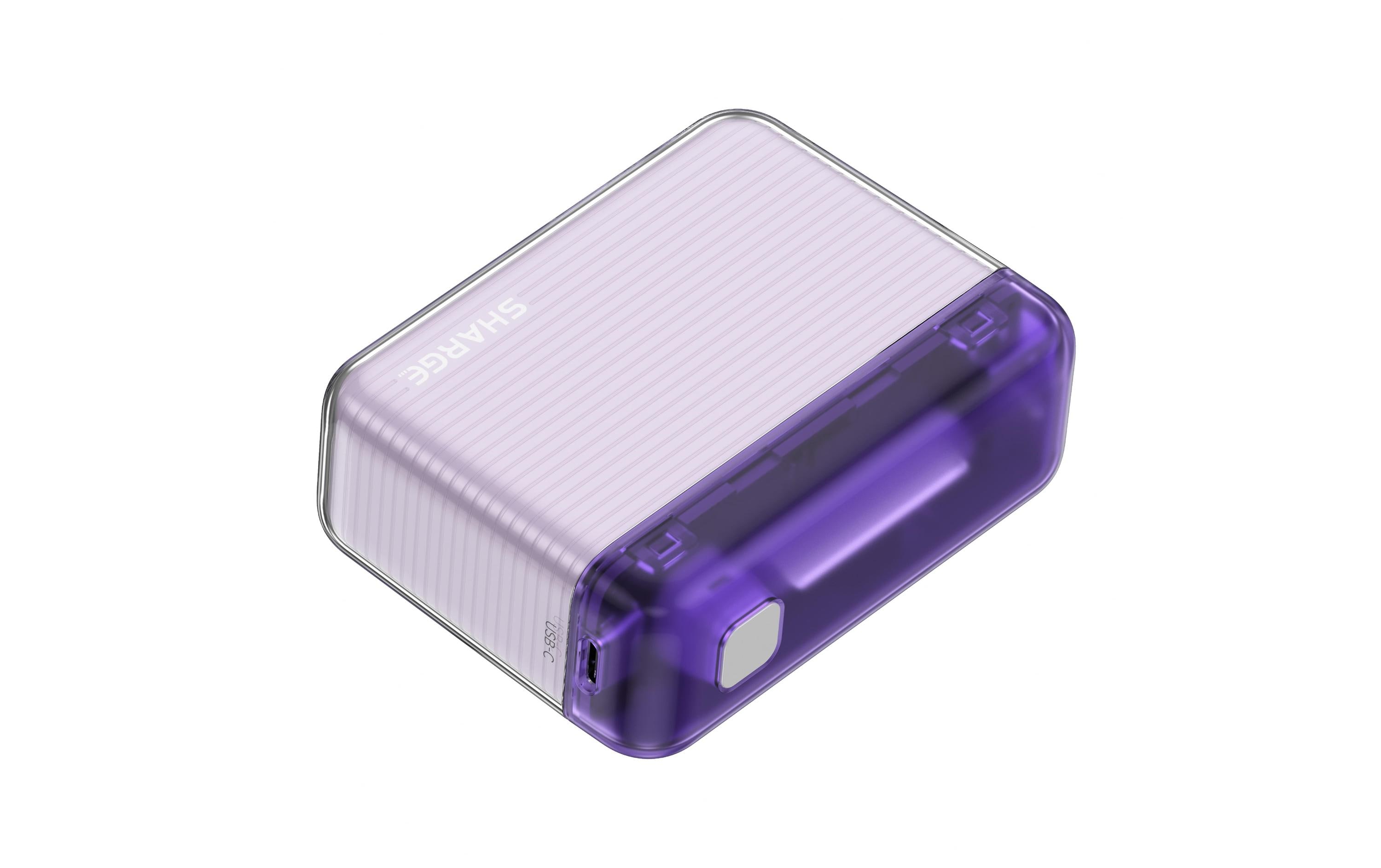 Sharge Powerbank Flow PUR, 10000 mAh, Violett