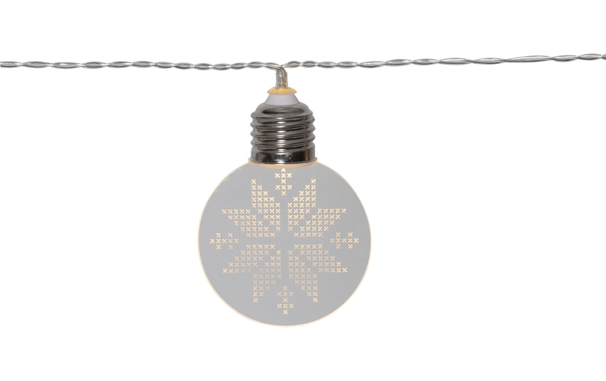 Star Trading LED-Lichterkette Ornament, 10 LED, 180 cm – Lichterkette batteriebetrieben von Star Trading