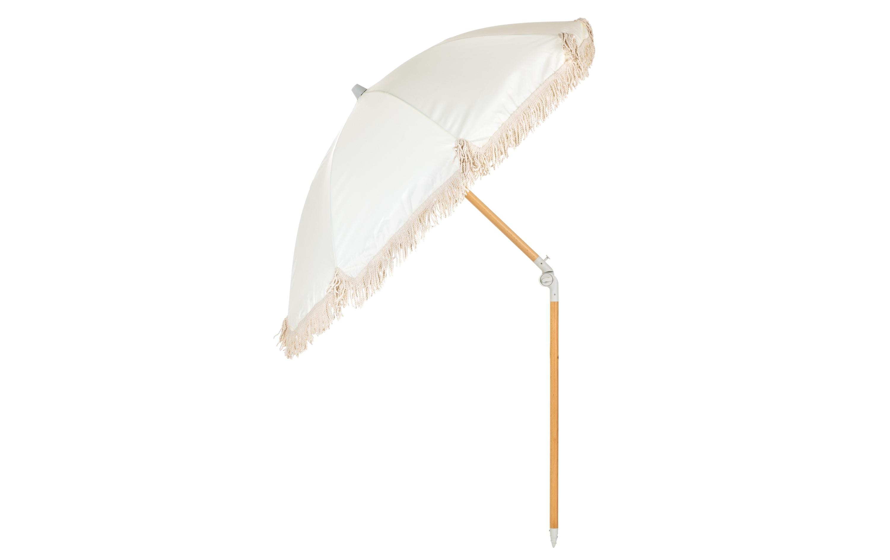 KOOR, Sonnenschirm Boho Off-White, 180 cm
