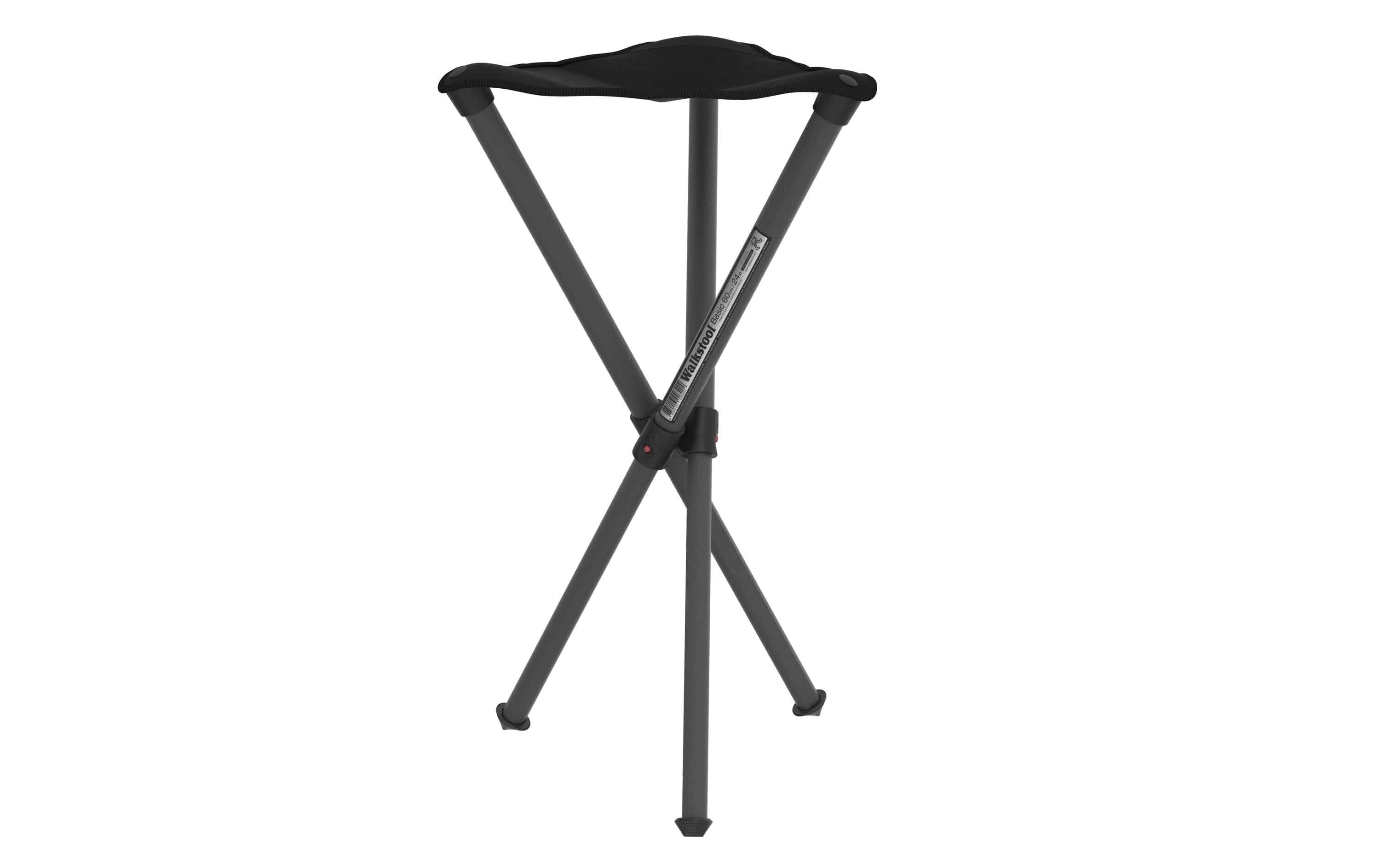 Walkstool Dreibeinhocker Basic 60 cm Schwarz/Grau