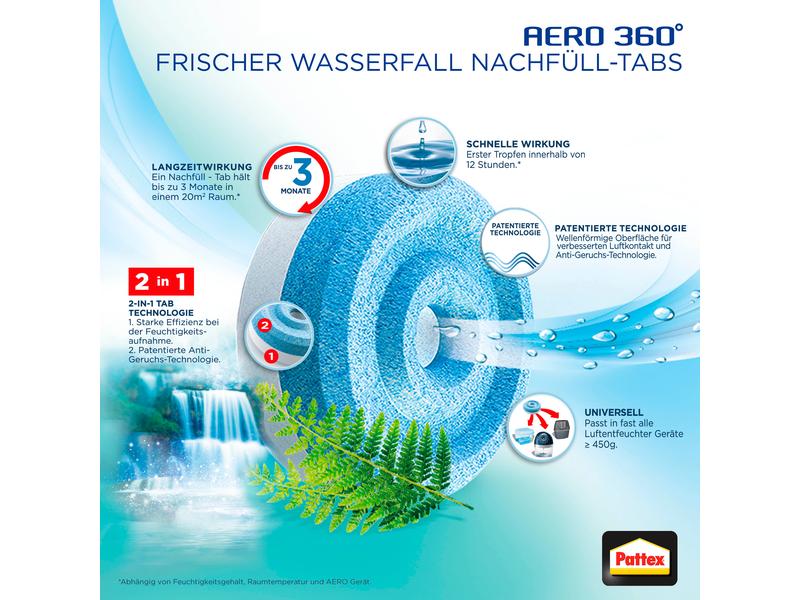 Pattex AERO 360° Frischer Wasserfall Tabs