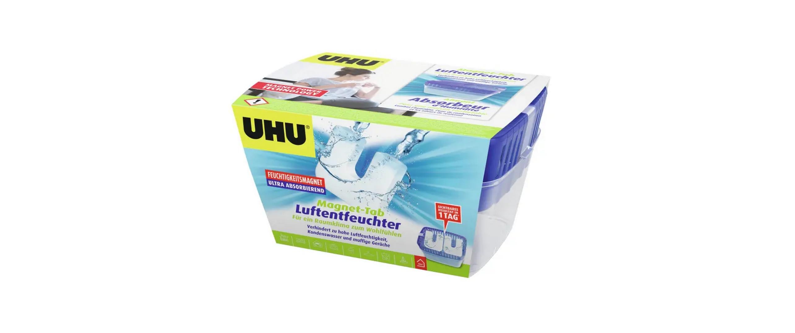 UHU Nachfüllbeutel 2 × 450 g Granulat für Luftentfeuchter