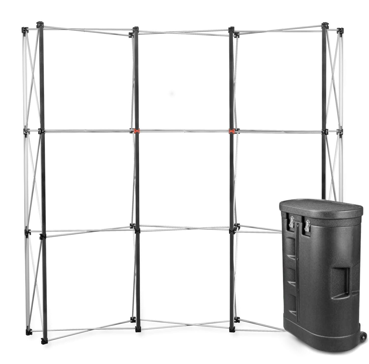 Wand Premium Magnetic Pop Up 3x3 gebogen in der Koffertheke