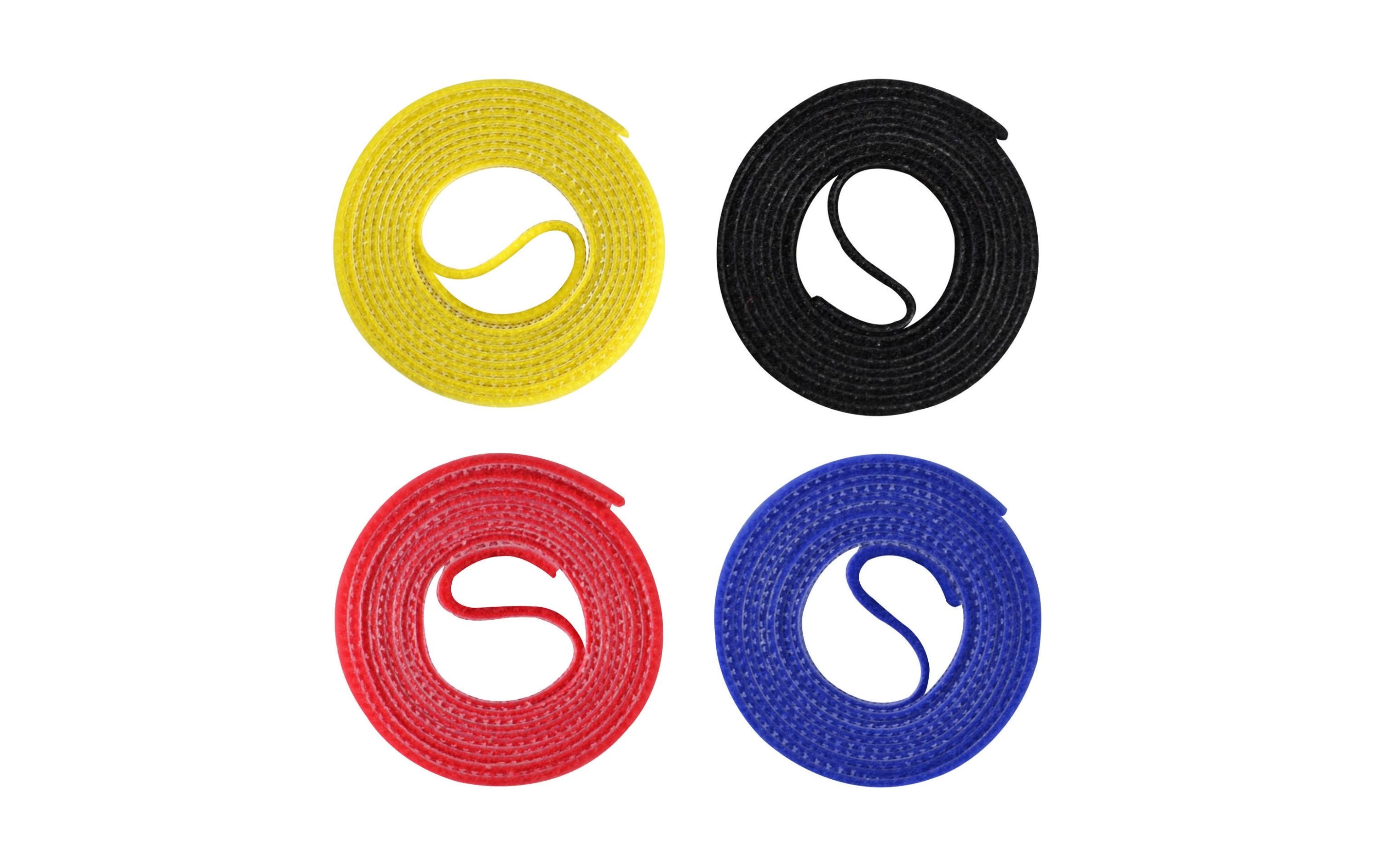 Label-the-cable Klettband-Rolle ROLL STRAPS 16 mm x 1 m RGB, 4 Rollen – Klettband-Rolle von Label-the-cable
