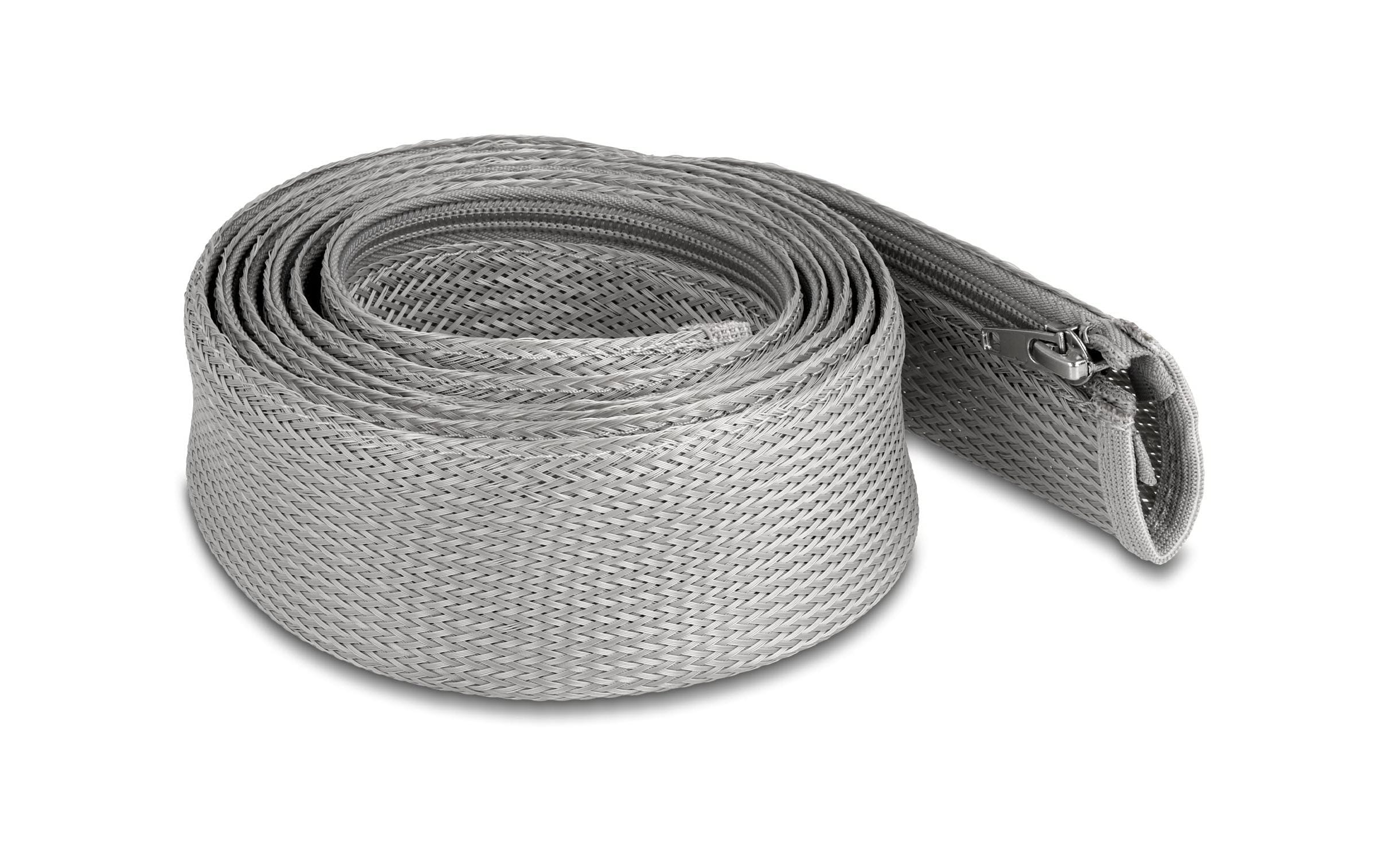Delock Kabelschlauch 2 m x 50 mm Grau – Kabelschlauch von Delock