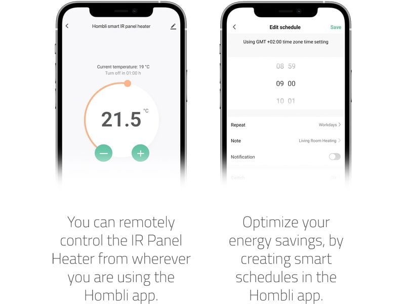 Hombli Smart IR Glass Heatpanel
