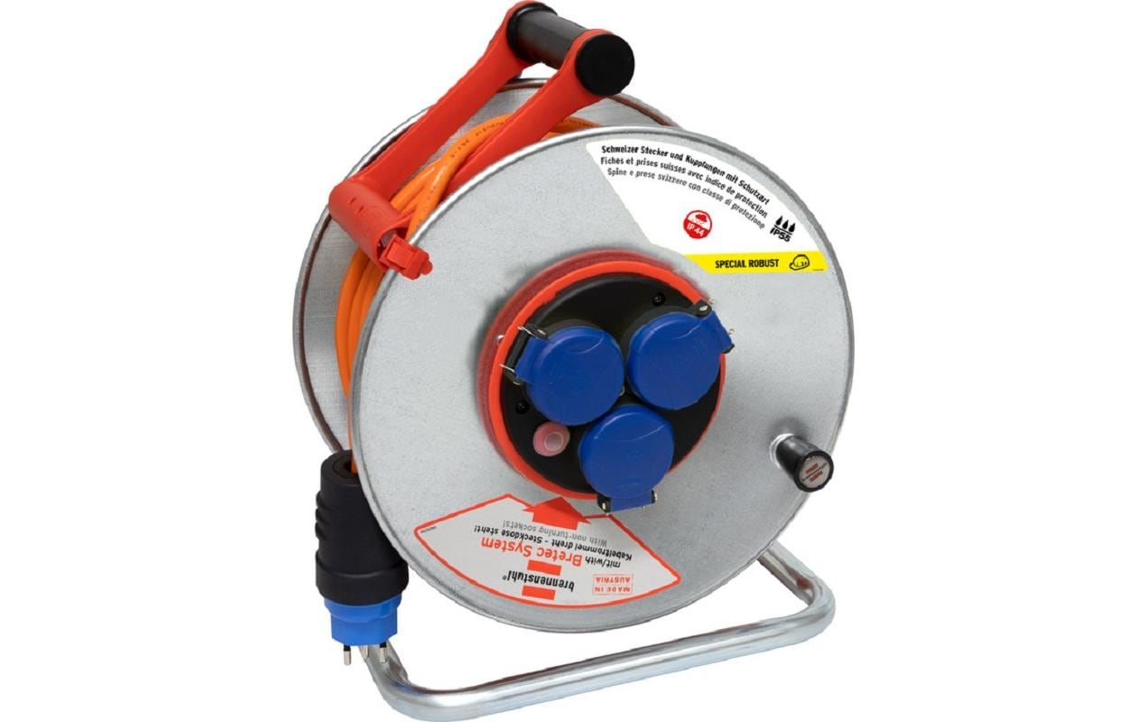 Brennenstuhl Baustellen-Kabelrolle Garant SK 290 33 m Bretec 3x T13