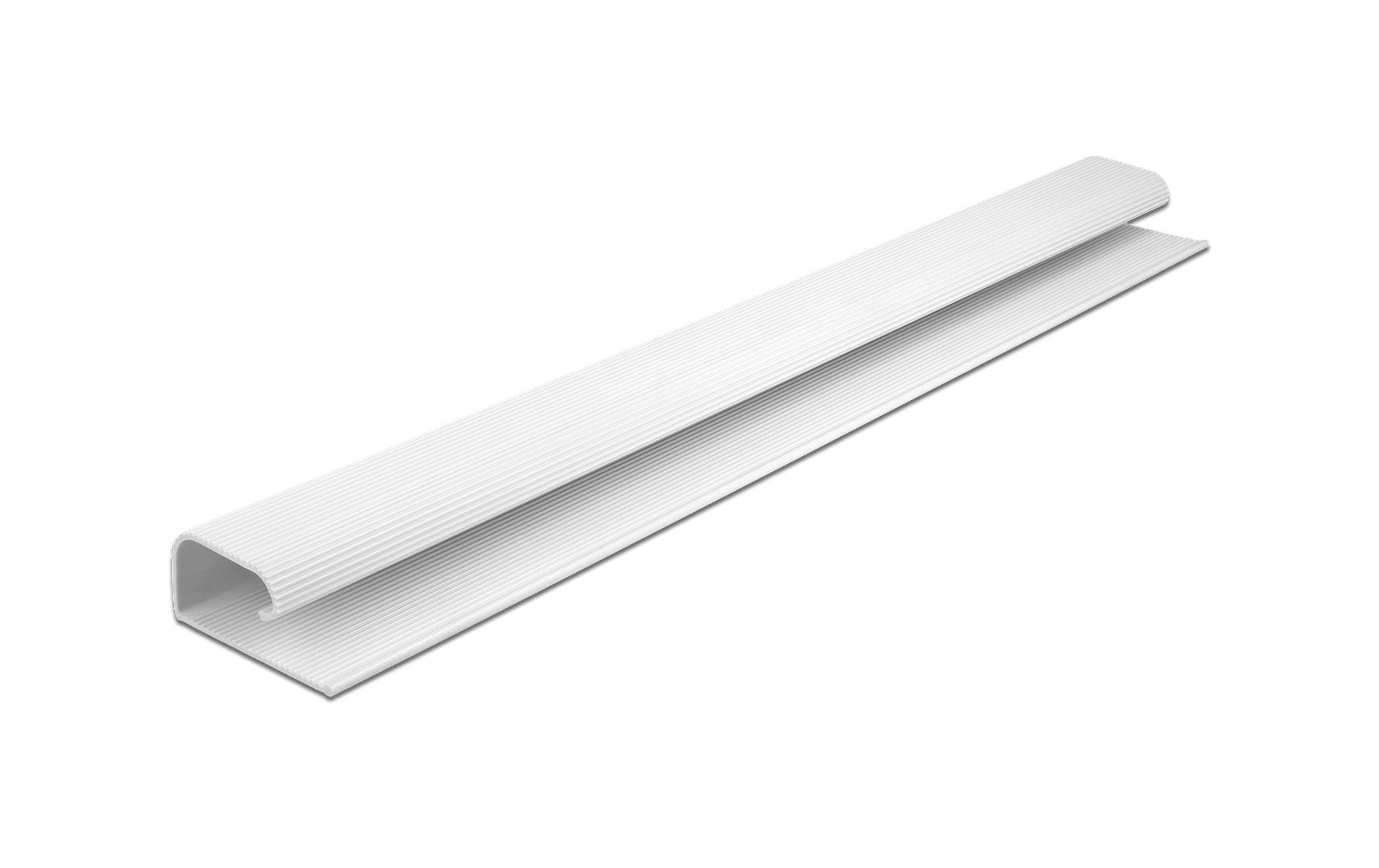 Delock Kabelkanal für Untertischmontage 0.4 m x 57 mm Weiss 2 Stück – Kabelkanal von Delock