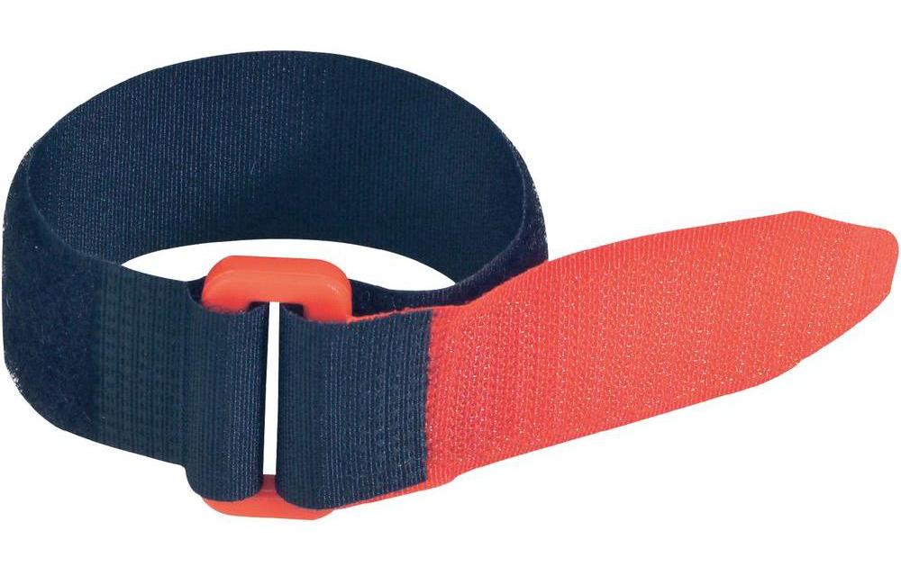 FASTECH Fast-Vstrap 16 x 350 mm Rot/Schwarz – Klettkabelbinder von FASTECH