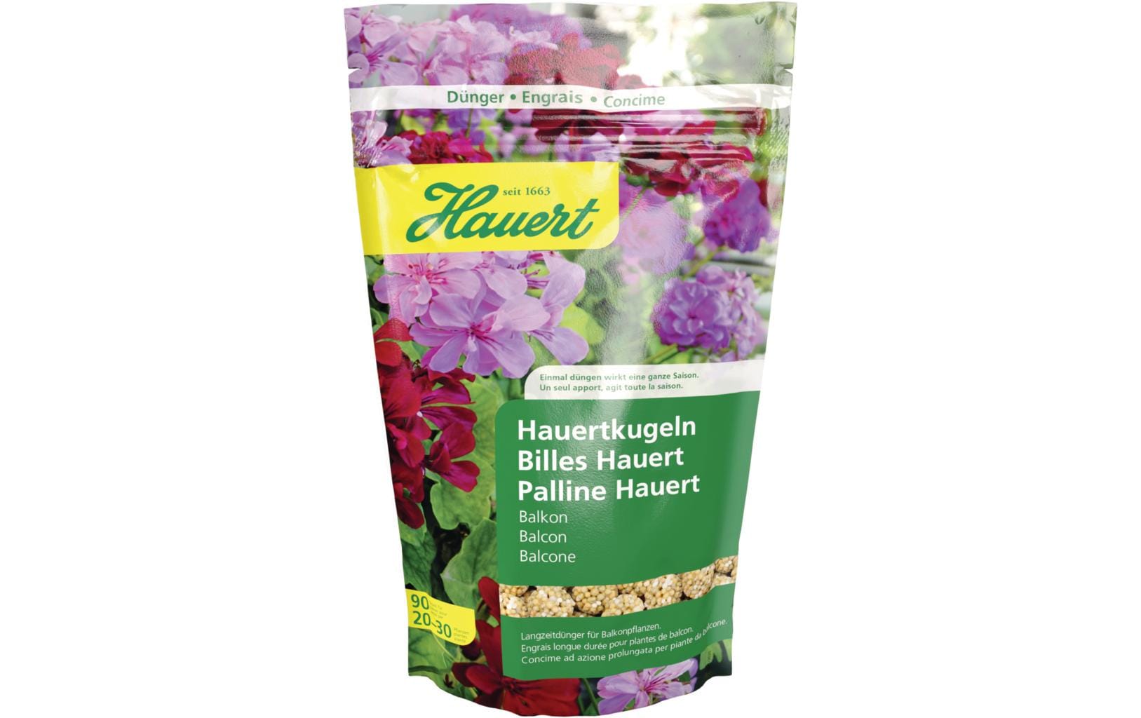Hauert Langzeitdünger Hauertkugeln Balkonpflanzen, 90 Stk.