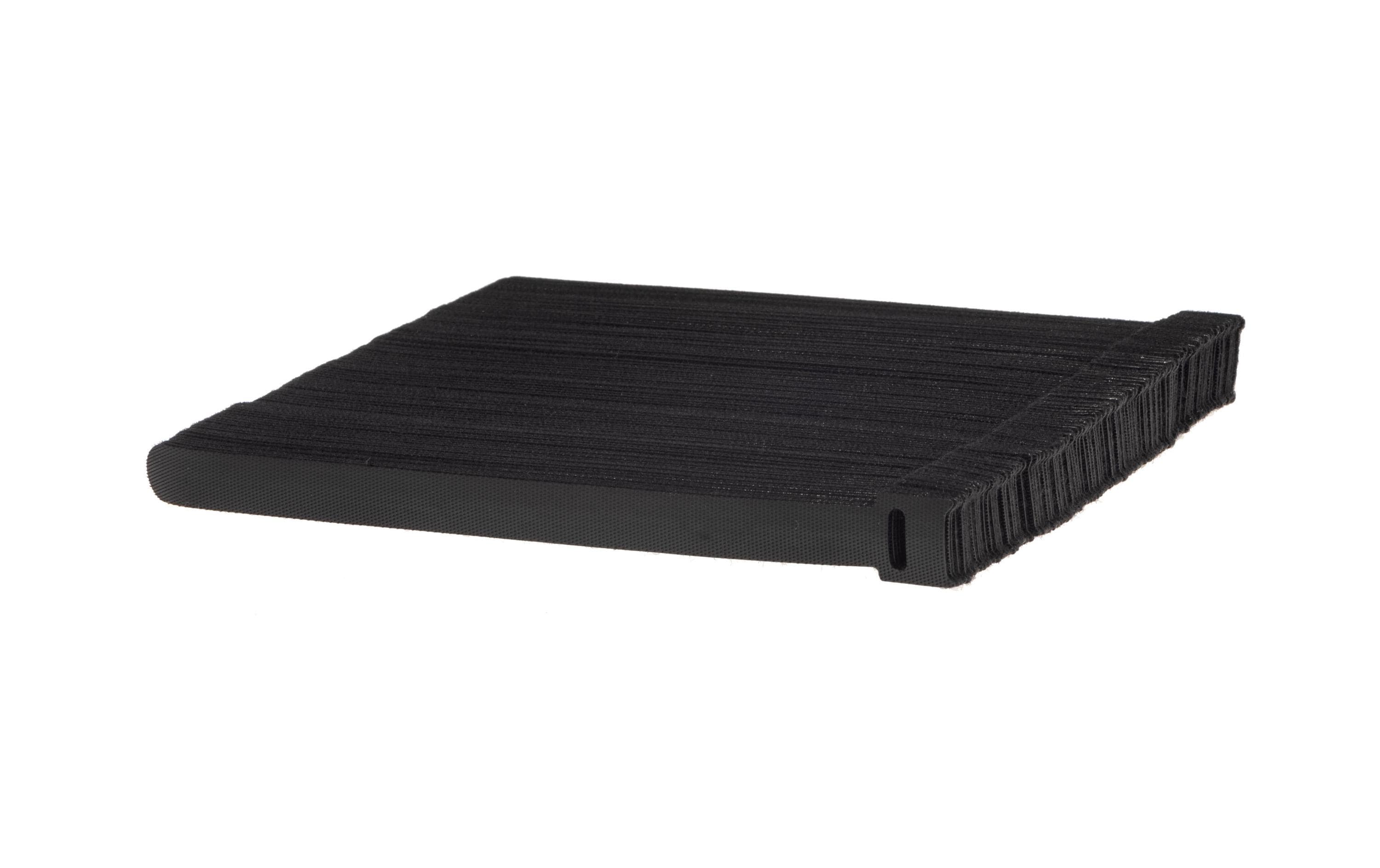 FASTECH Klettkabelbinder ETK-3-3 13 x 250 mm Schwarz, 100 Stück – Klettkabelbinder von FASTECH