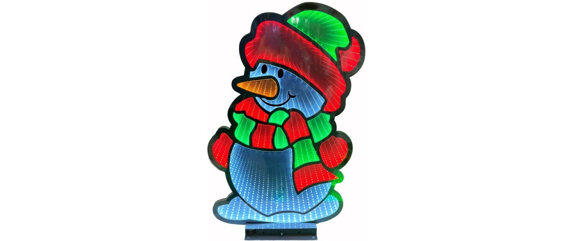 Dameco LED Figur Schneemann mit Infinity Effekt Outdoor