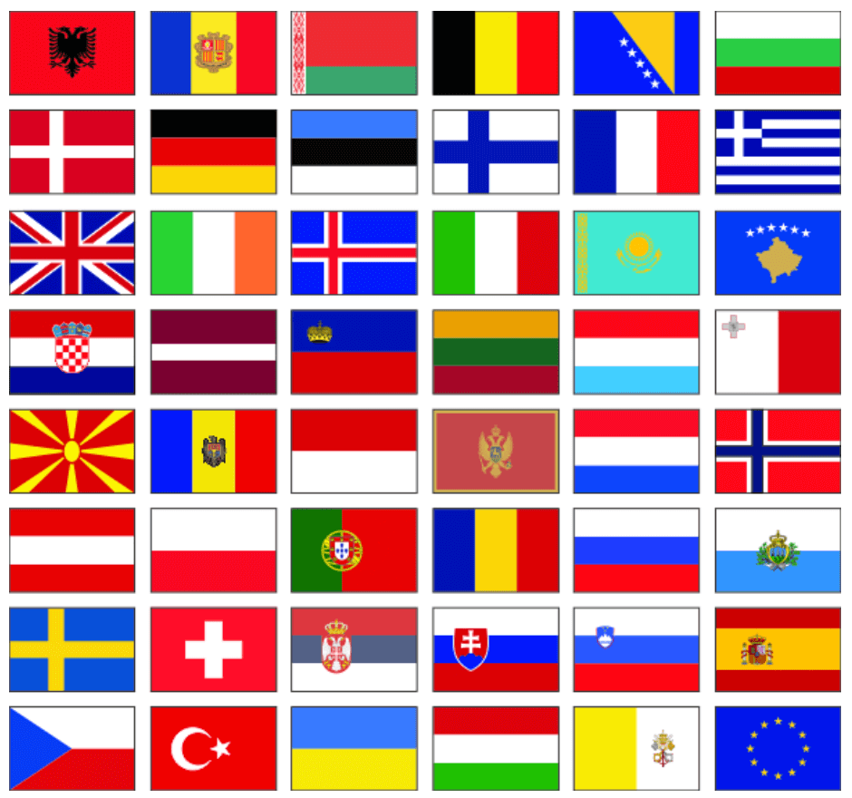 Länderfahne vom Profi