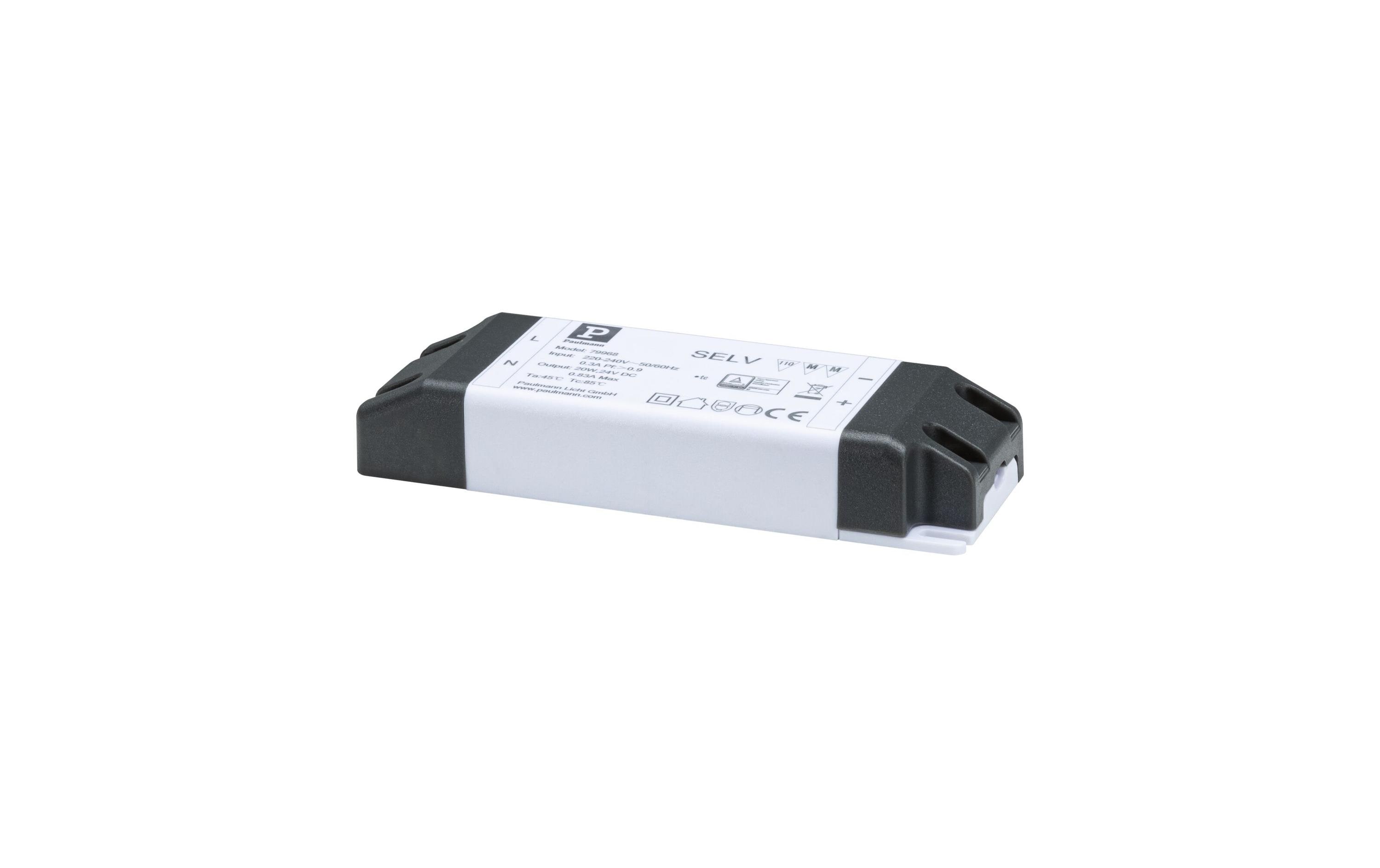 Paulmann Pro Power Supply Zubehör 230/24 V 20 VA Weiss – LED-Netzteil von Paulmann