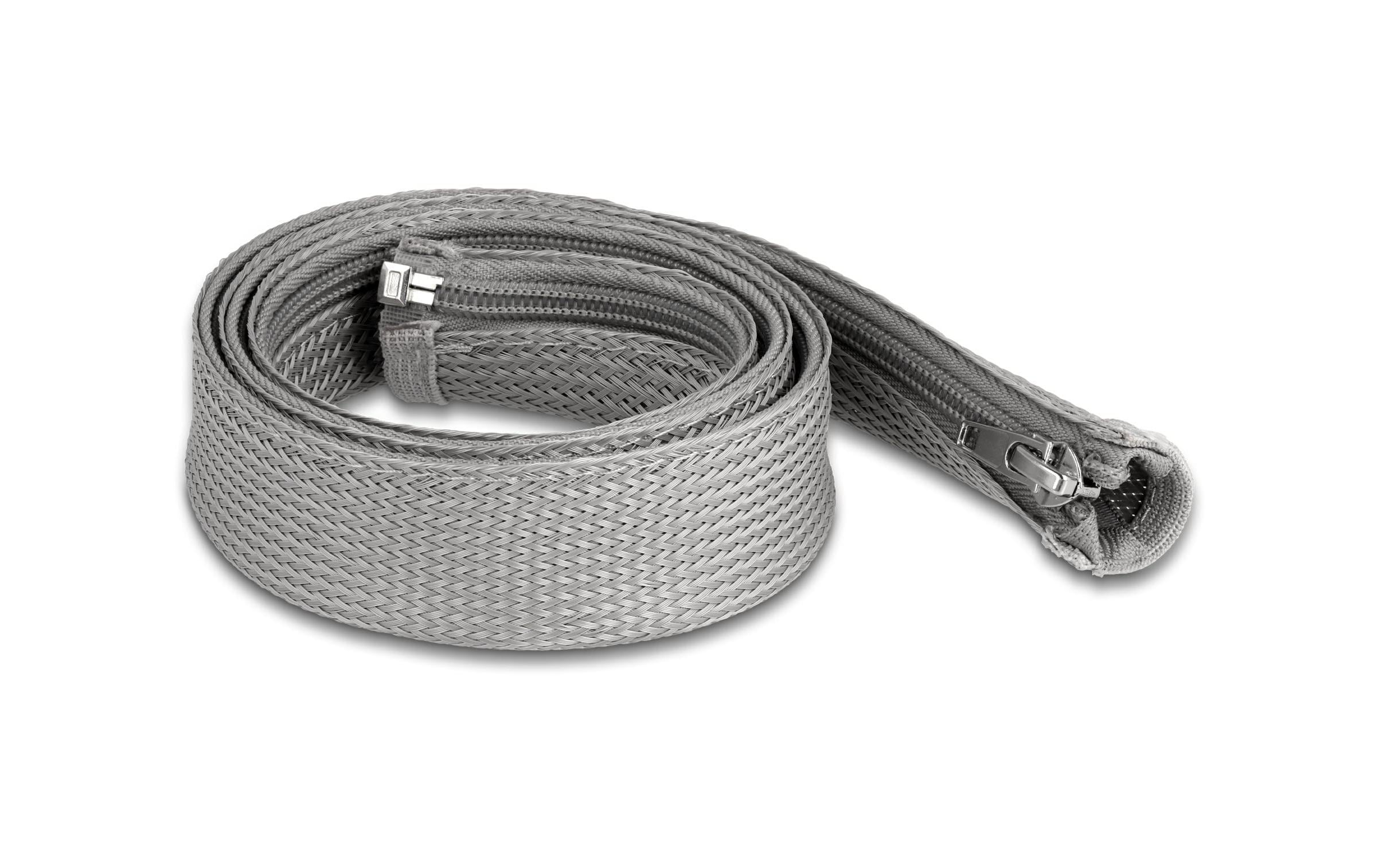 Delock Kabelschlauch 1 m x 30 mm Grau – Kabelschlauch von Delock