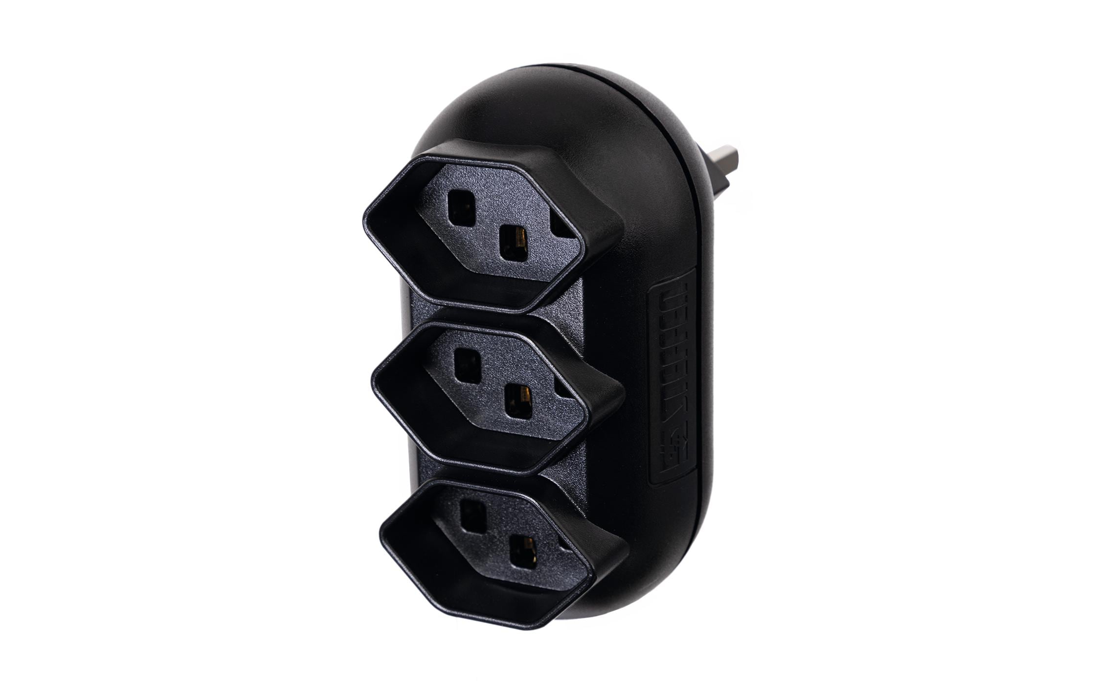 STEFFEN Mehrfachstecker Strong 3x T23, Schwarz – Mehrfachstecker von STEFFEN
