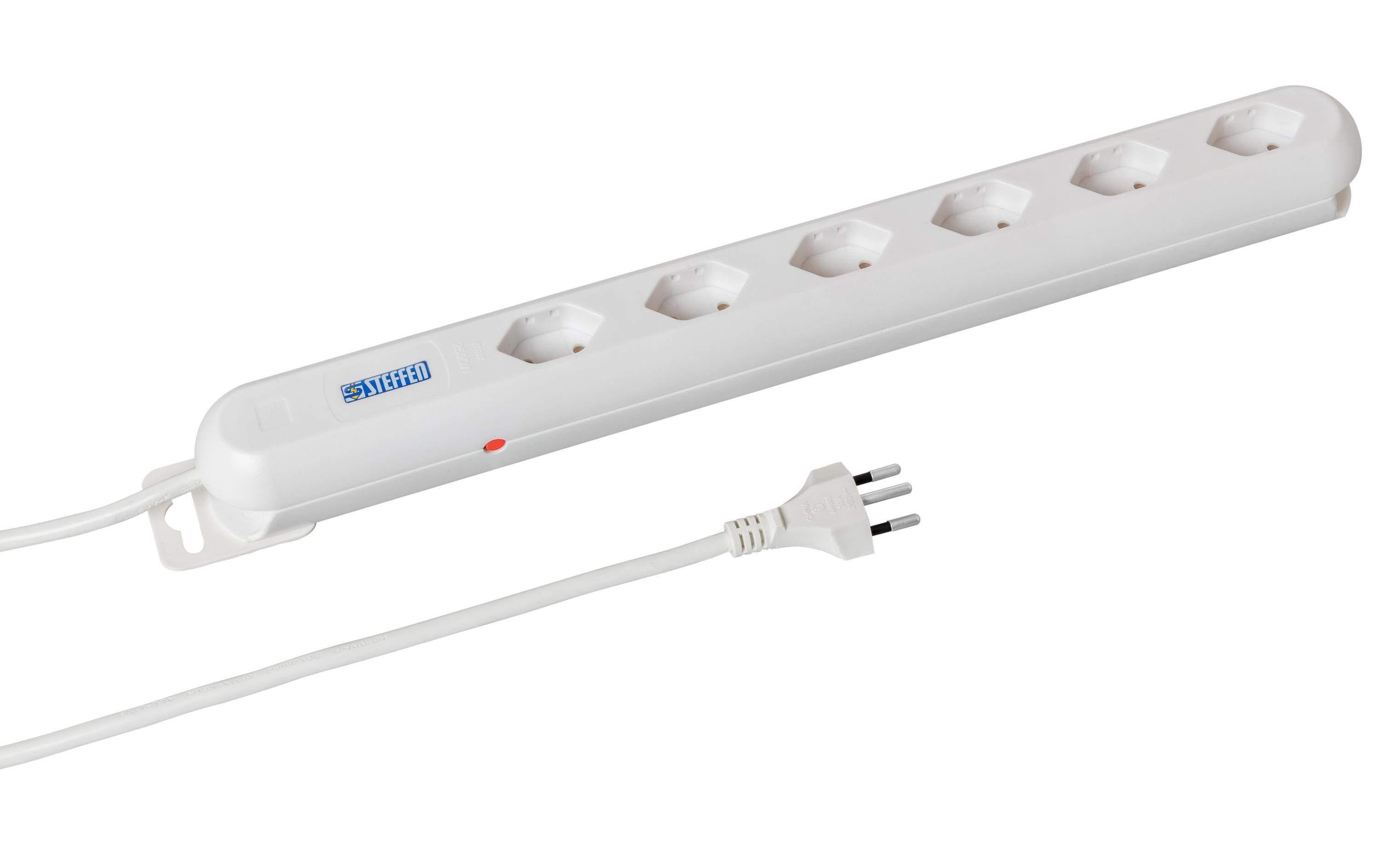 STEFFEN Steckdosenleiste STEBA LINEA PLUS 6 T13 – Steckerleiste von STEFFEN