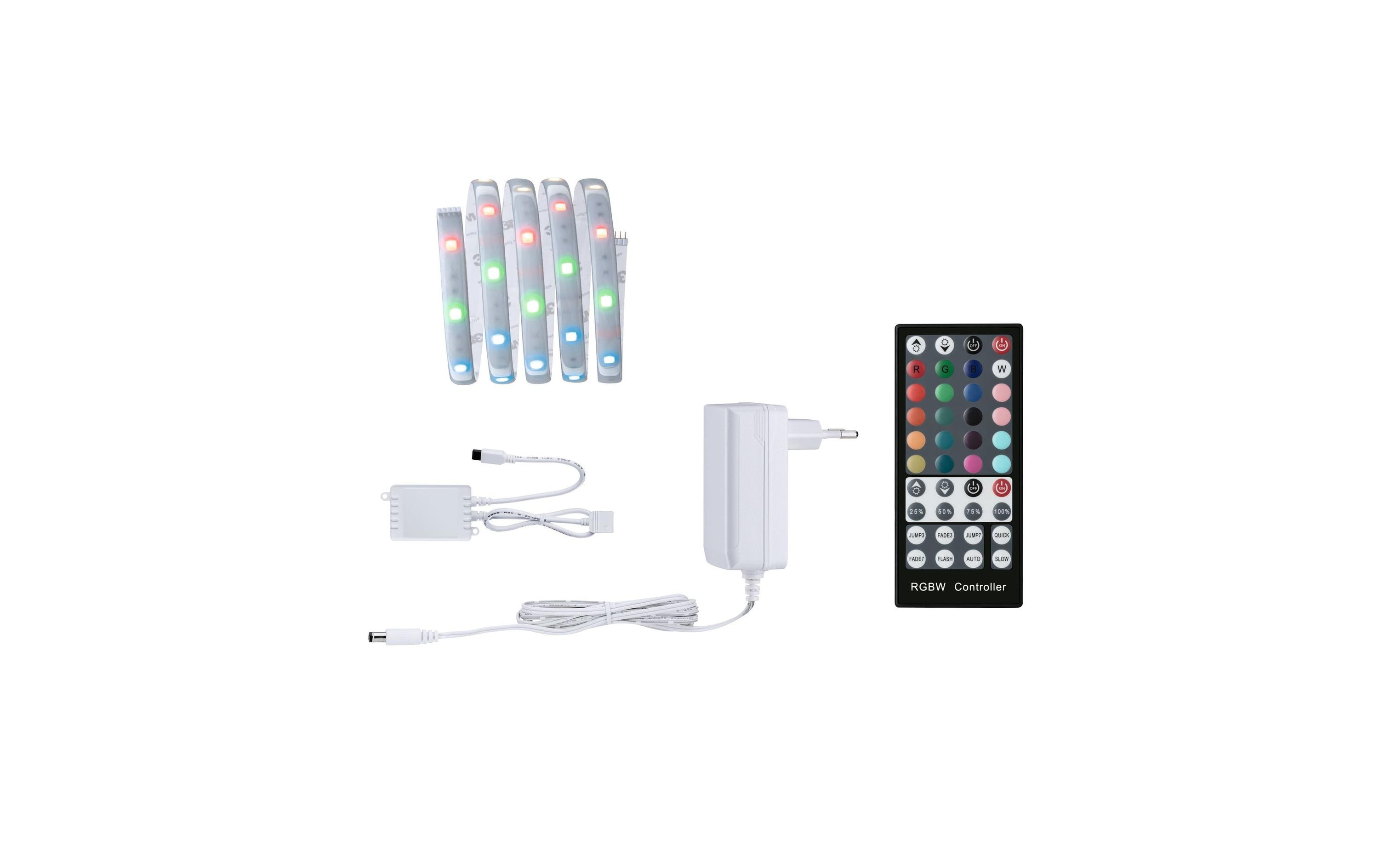 Paulmann LED-Stripe MaxLED 250 RGBW, 1.5 m Basisset – LED-Streifen RGBW mit Netzteil von Paulmann