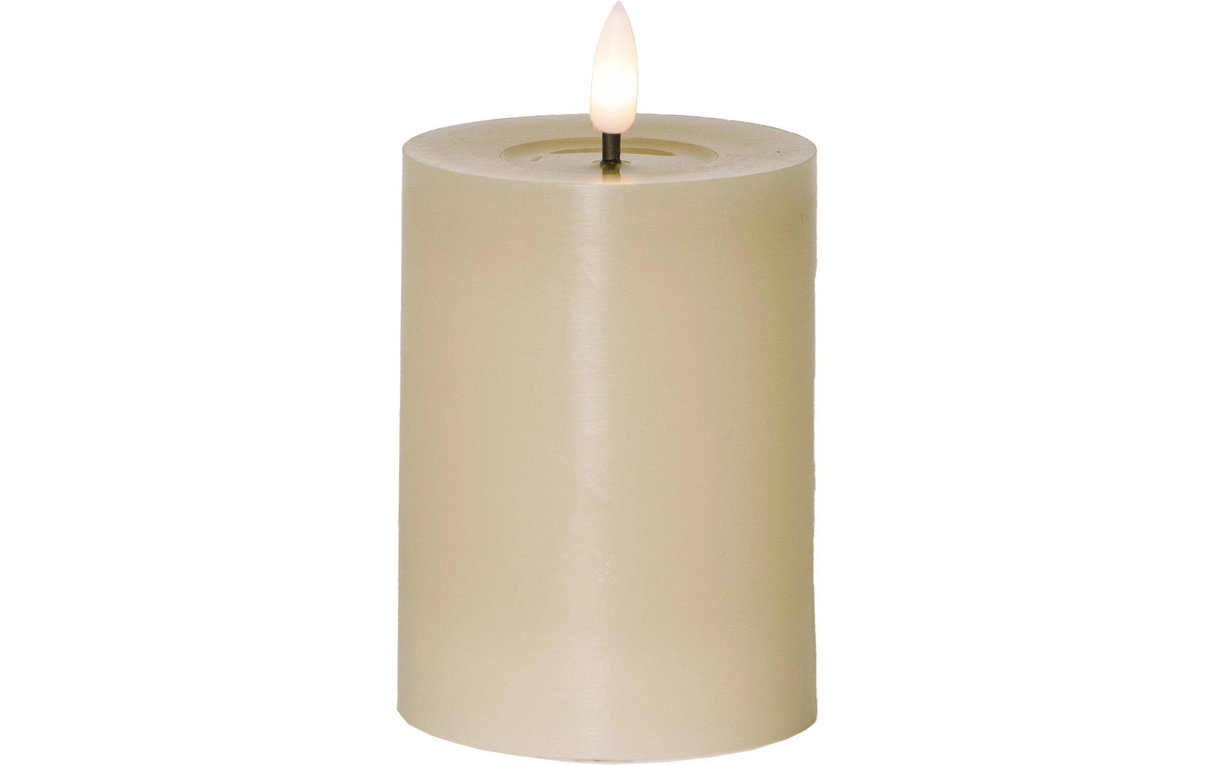 Star Trading LED-Kerze Flamme Flow, Beige – LED-Kerze mit Timer von Star Trading