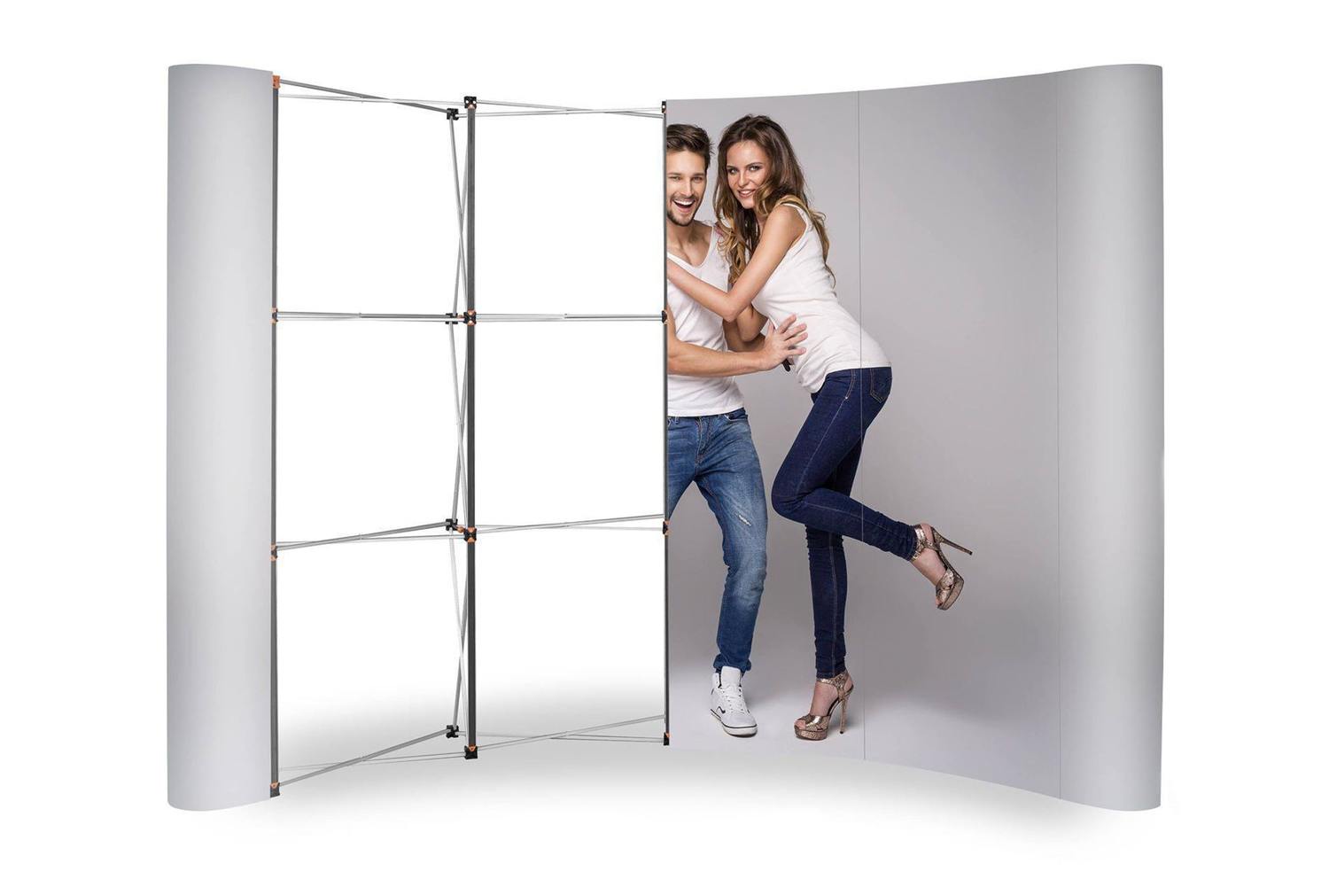 Wand Magnetic Pop Up Standard - 3x4, gebogen, im Koffer