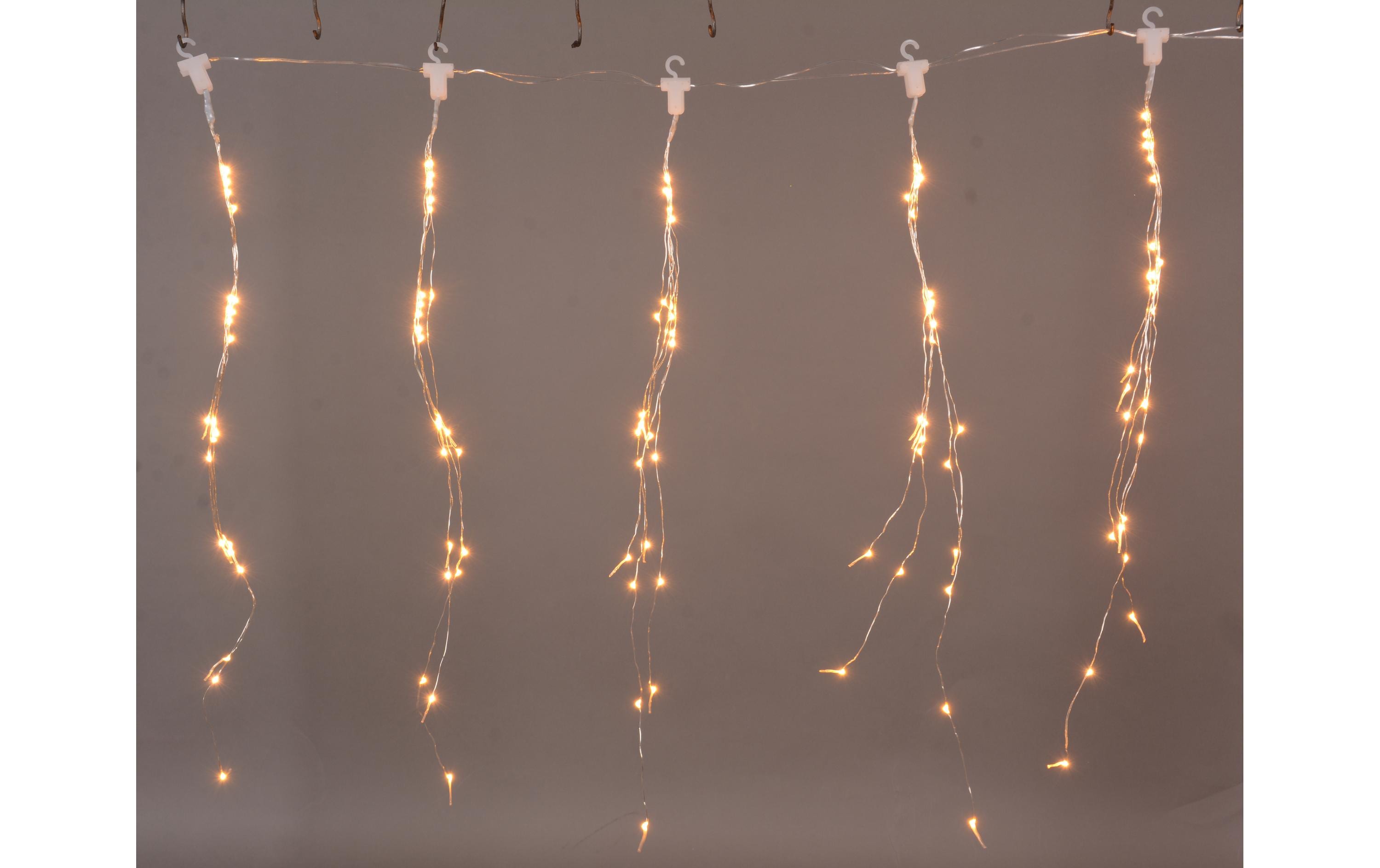 Dameco LED Lichtervorhang Angel Hair 1.35 m Outdoor