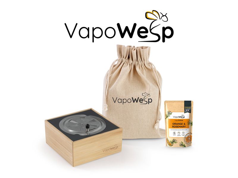 VapoWesp Räucherbox hellbraun