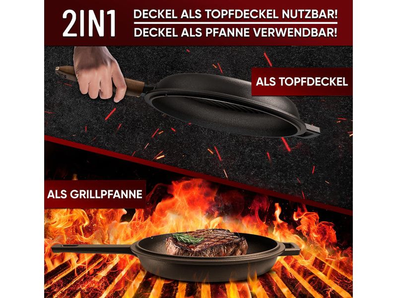 2-in-1 Pfannenset-Topf 3L & Pfanne 1,5 L