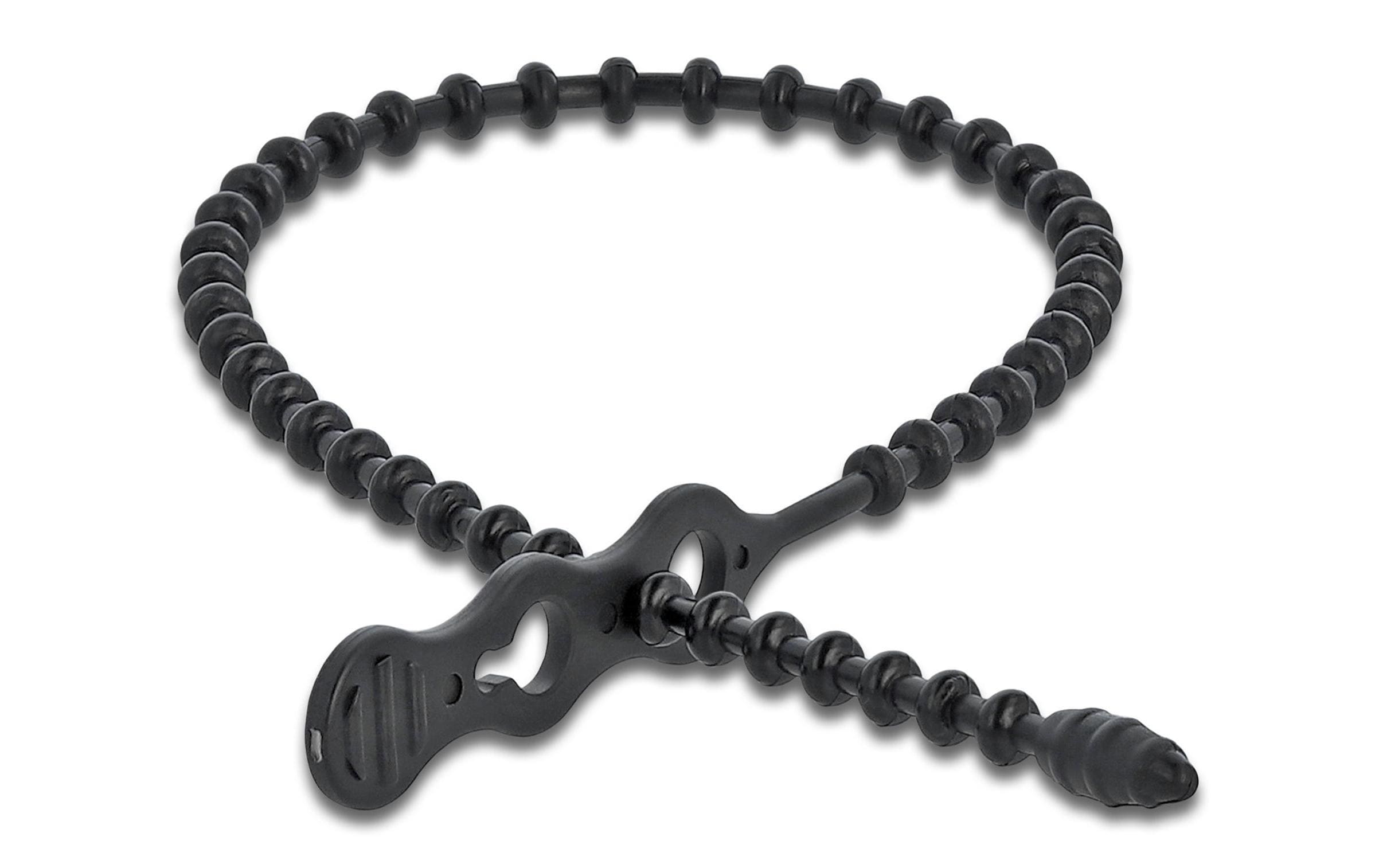 Delock Kabelbinder 210 x 4.5 mm Polyamid, Schwarz, 10 Stk. – Kabelbinder von Delock