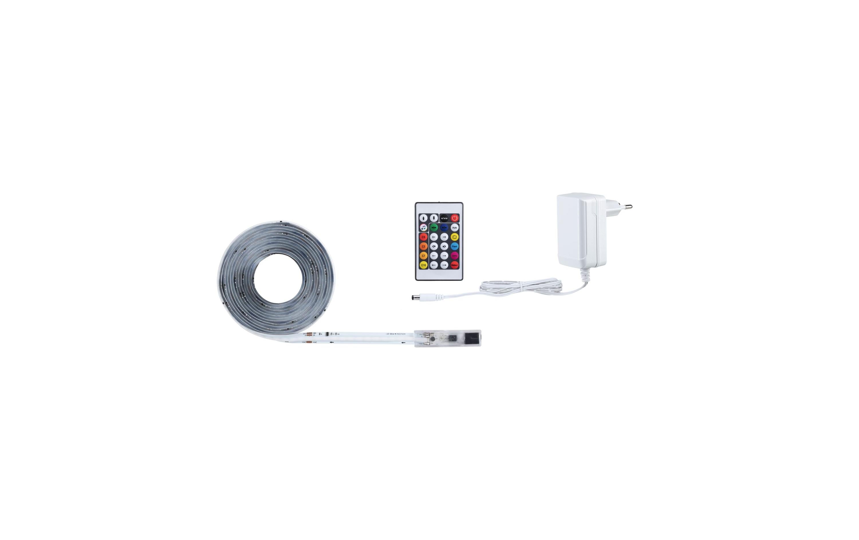 Paulmann LED-Stripe SimpLED RGBIC Komplettset, 3m beschichtet – Smarter LED-Streifen RGBIC mit Netzteil von Paulmann