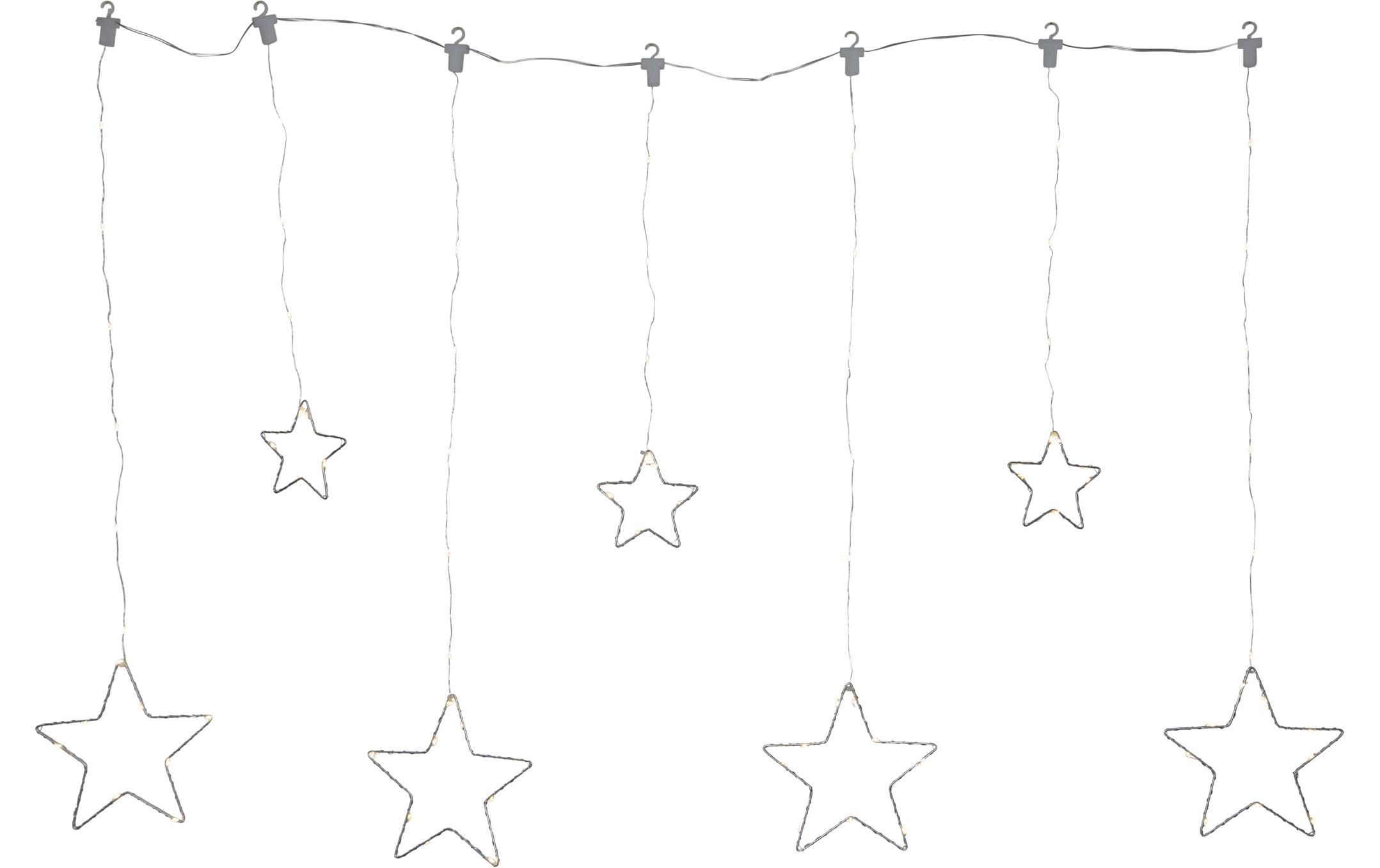 Star Trading LED-Lichtervorhang Dew Drop Stars, 84 LED, 1.2 m