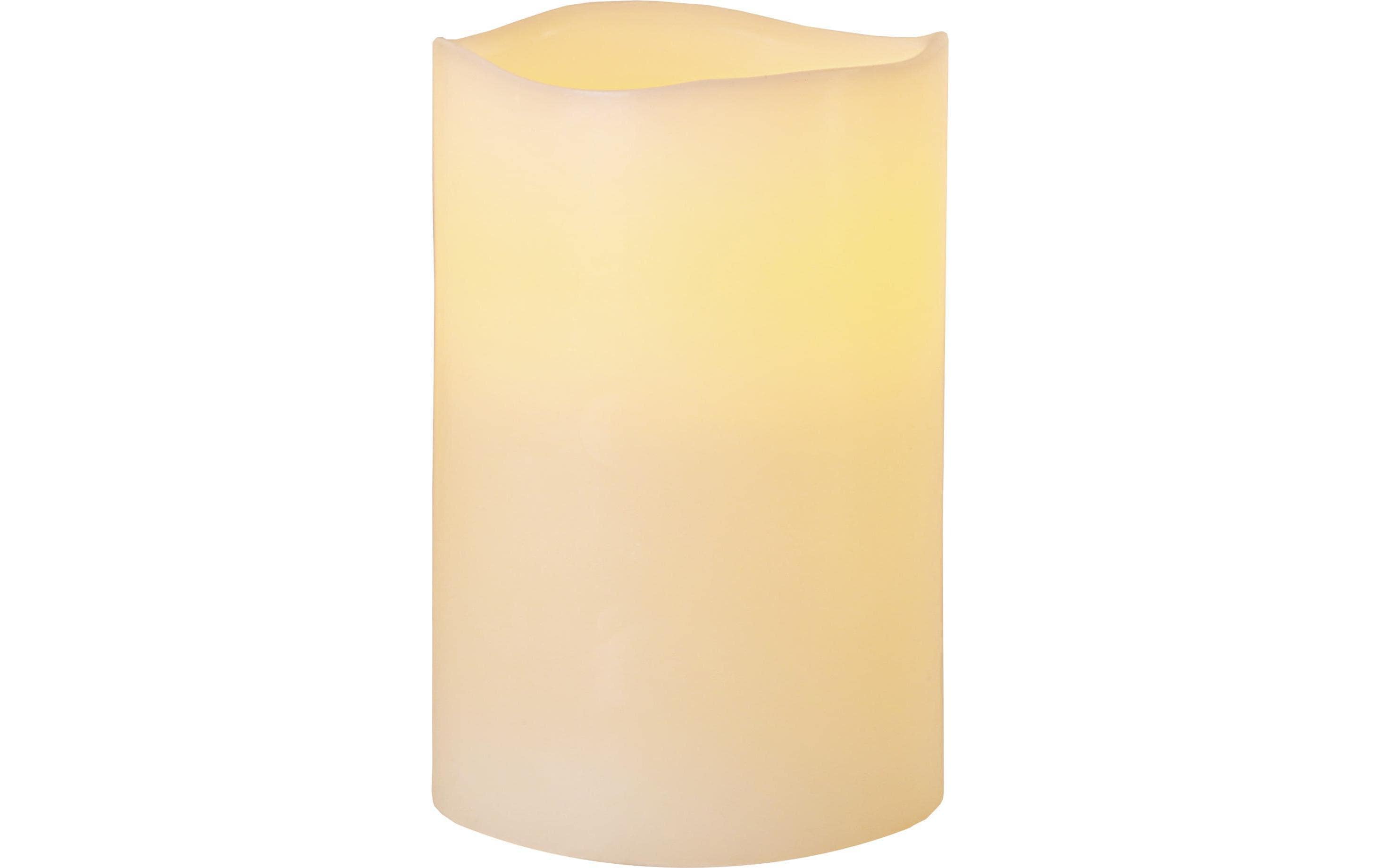 Star Trading LED-Kerze Big Ø 10 x 15 cm, Beige – LED-Kerze mit Timer von Star Trading