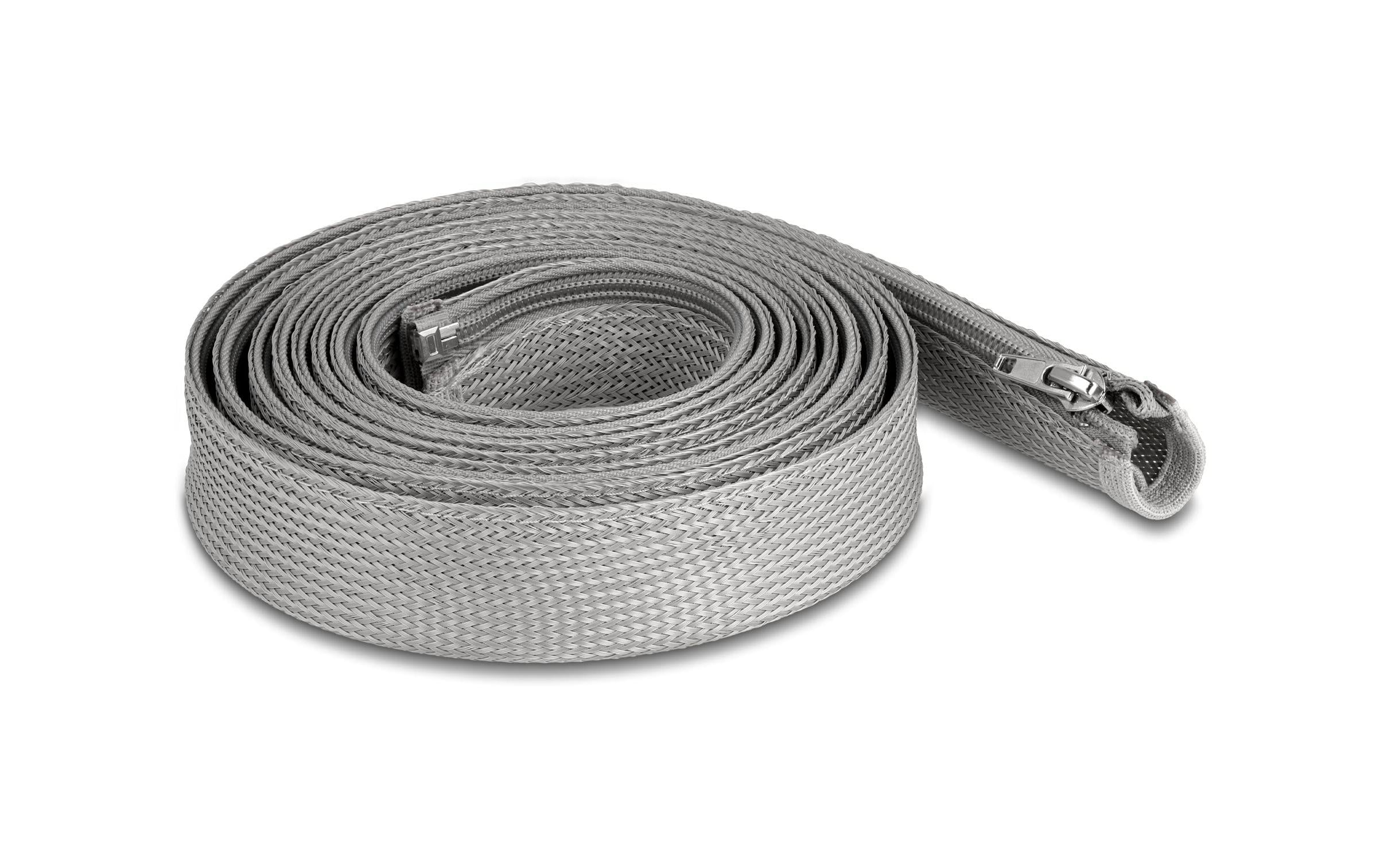 Delock Kabelschlauch 3 m x 30 mm Grau – Kabelschlauch von Delock