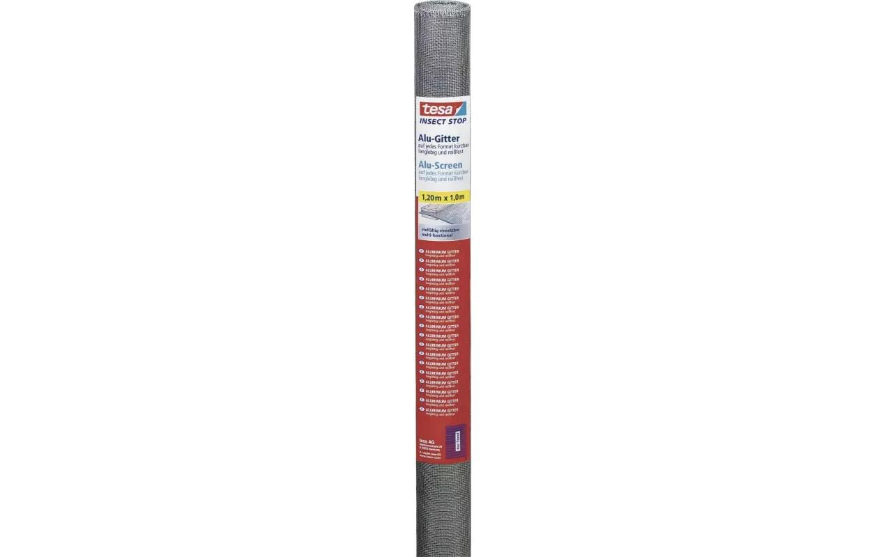 tesa Insect Stop Ersatzrolle Aluminium Anthrazit 100 x 120 cm