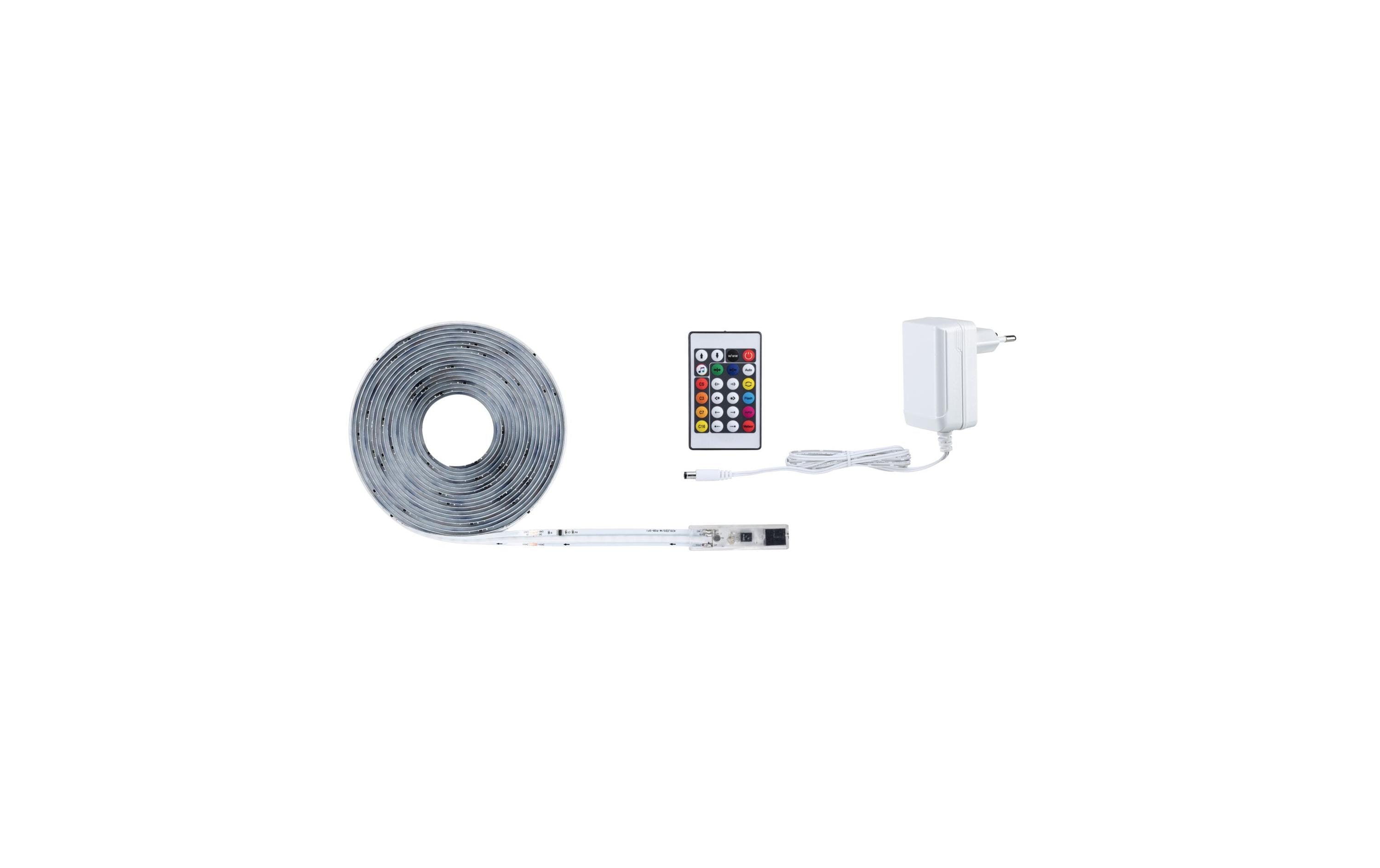 Paulmann LED-Stripe SimpLED RGBIC Komplettset, 5m beschichtet – Smarter LED-Streifen RGBIC mit Netzteil von Paulmann
