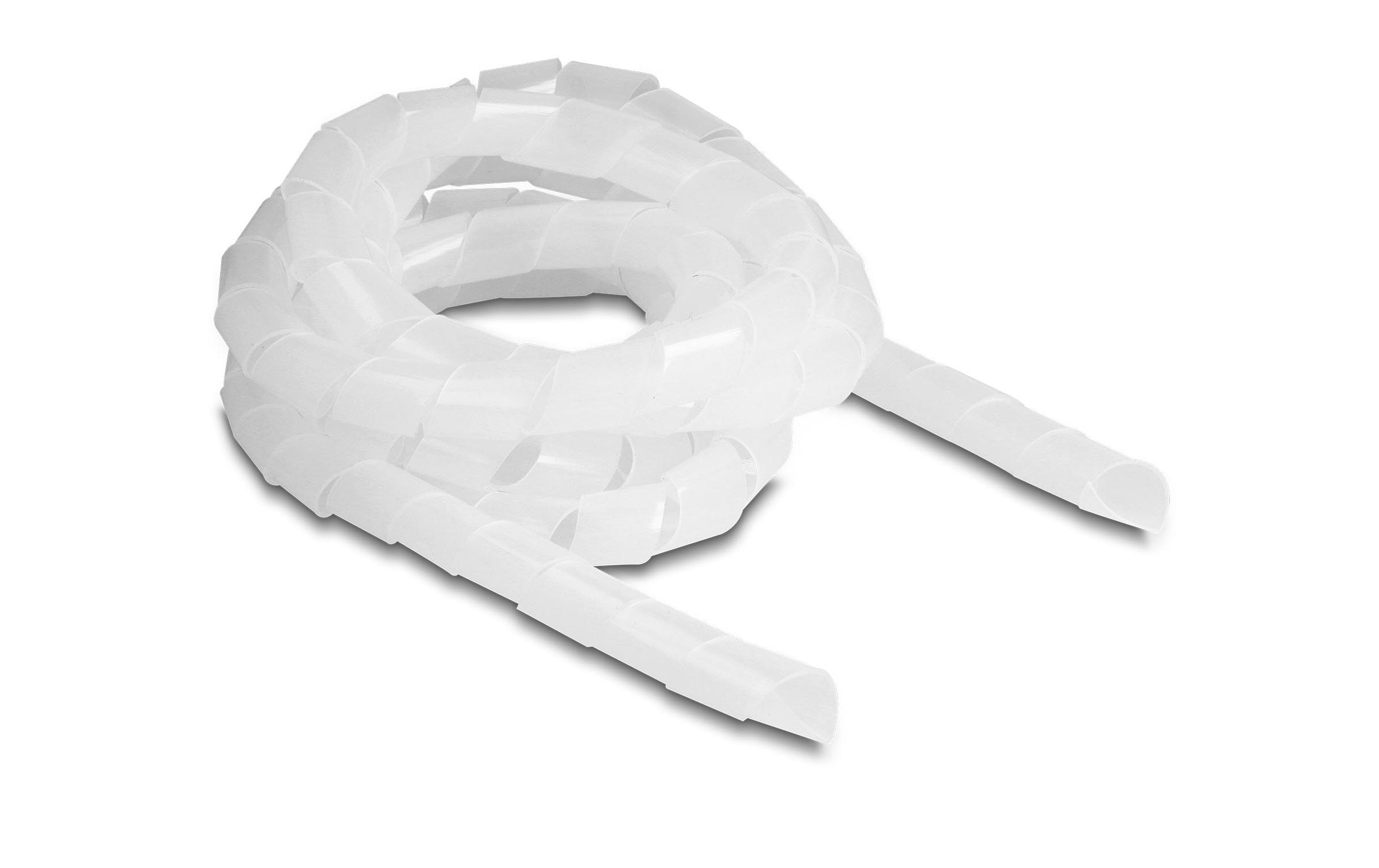 Delock Spiroschlauch felxibel 2 m x 16 mm Transparent – Spiralschlauch von Delock