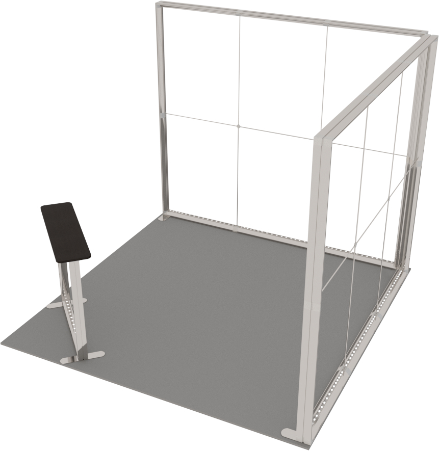 LUMIX Messestand 9 m² Eckstand Anwendung auf internationaler Messe
