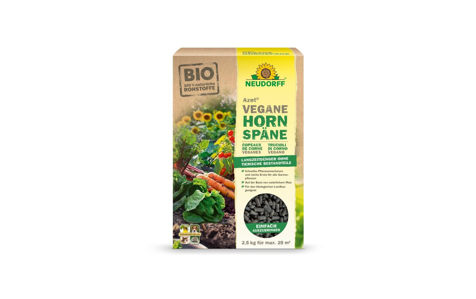 Neudorff Stickstoffdünger Azet Vegane Hornspäne 2.5 kg Vegane, 2.5 kg