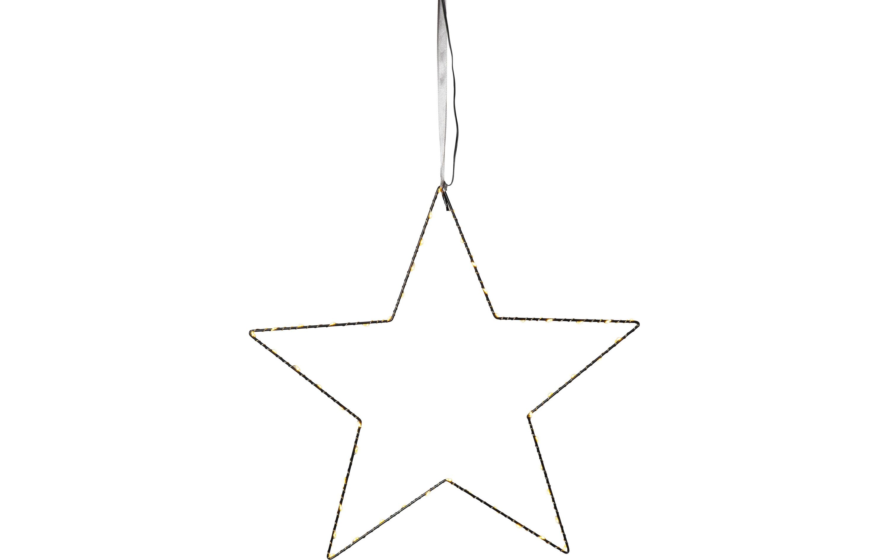 Star Trading Fensterhänger Mira, 50 LED, Ø 45 cm – LED-Weihnachtsdeko von Star Trading