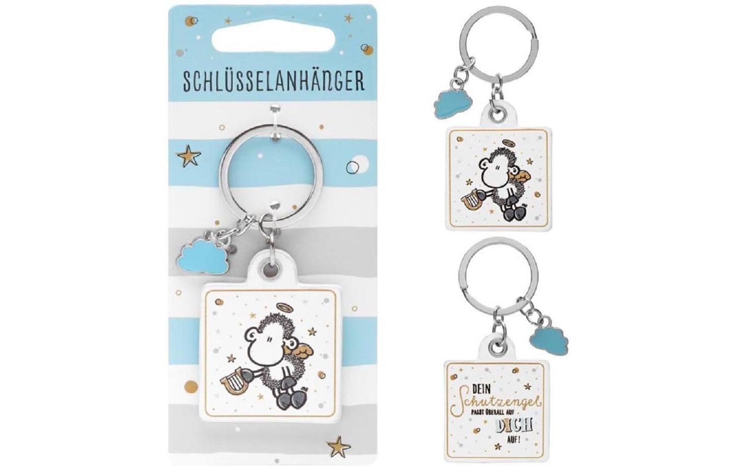 Sheepworld Schlüsselanhänger Schutzengel 8.5 x 4 cm, Ku…