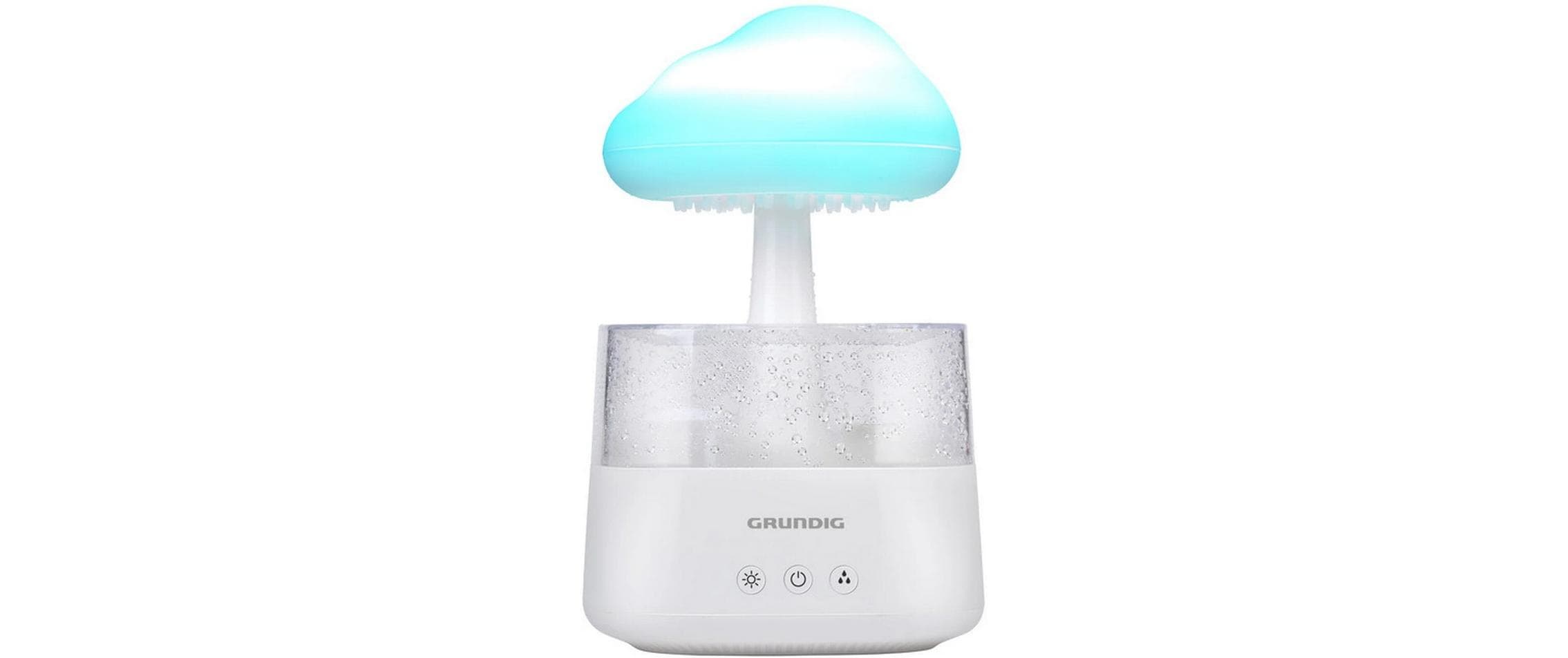 Grundig Regenwolken-Luftbefeuchter – dekoratives Tischgerät mit 7-Farben-LED-Licht