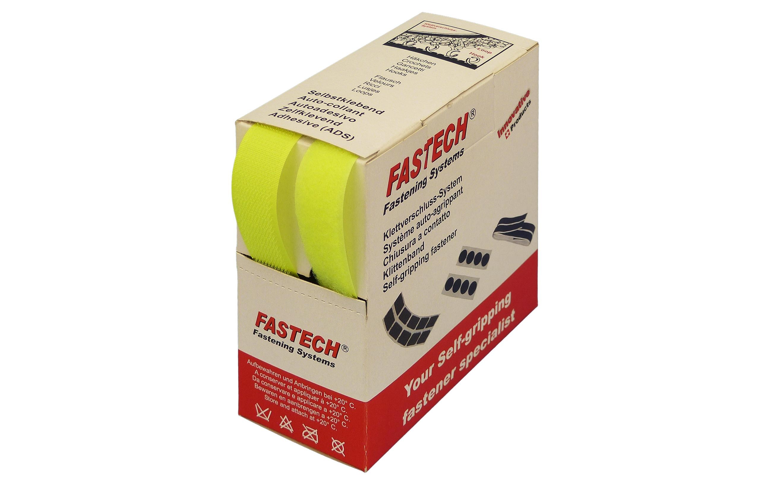 FASTECH Klettband-Box Neongelb – Klettband von FASTECH