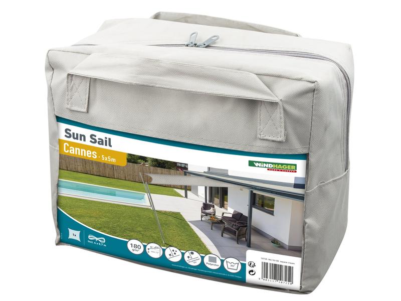 Sonnensegel Quadrat 3x3m, anth