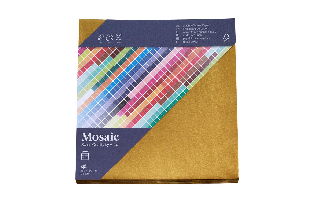 Artoz Couvert Mosaic 16 x 16 cm, 20 Stück, Gold – Couvert von Artoz