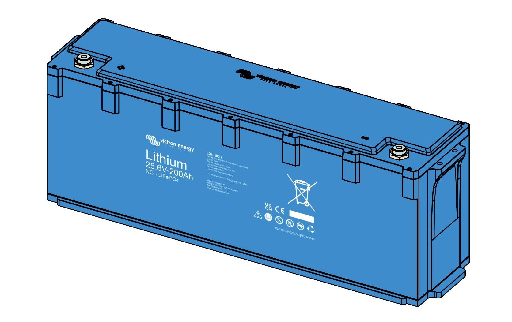 Victron Batterie LiFePO4 51.2 V/100 Ah NG 235 x 648 x 162 mm