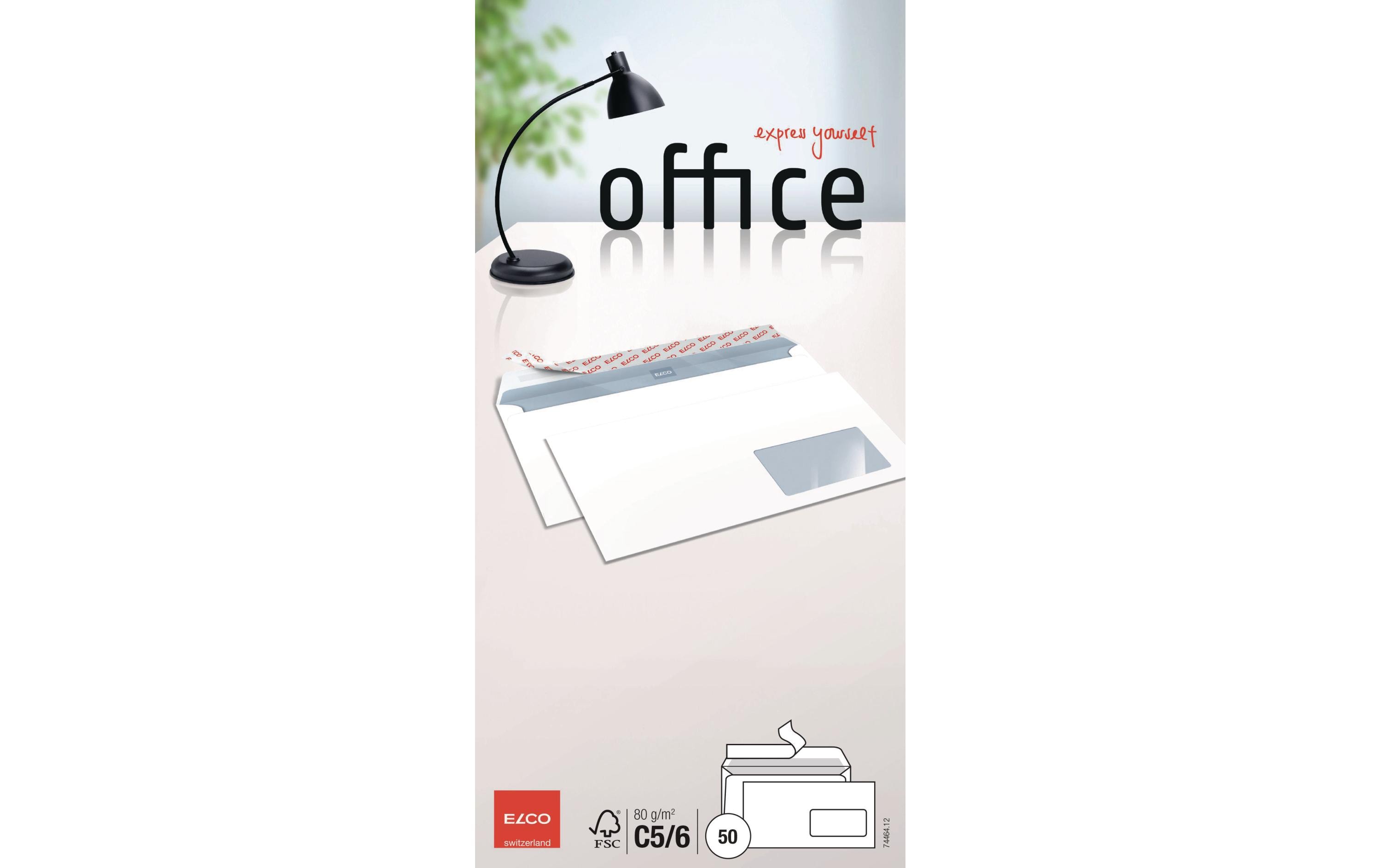 ELCO Couvert Office C5/6 Fenster rechts, 50 Stück – Couvert von ELCO