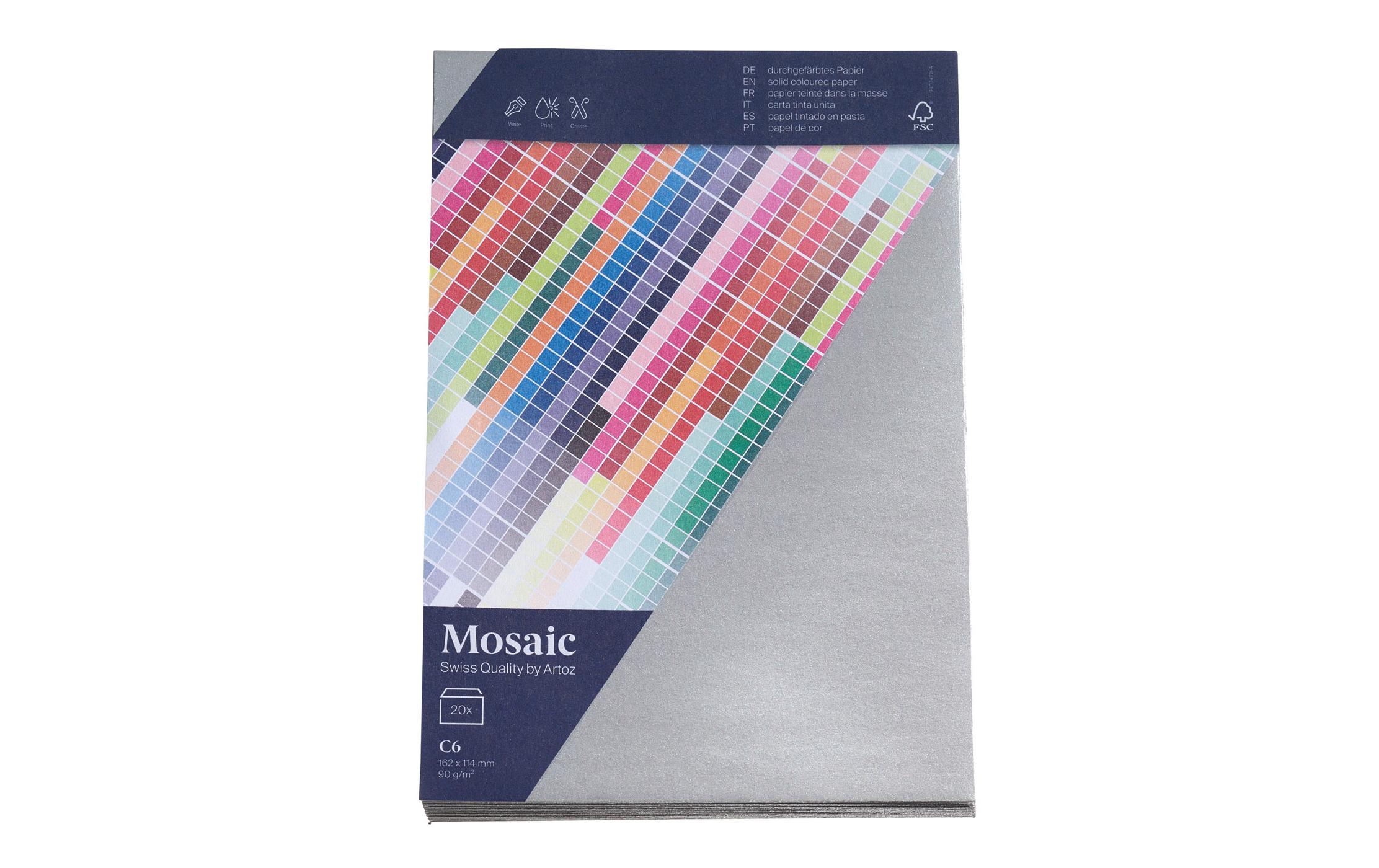 Artoz Couvert Mosaic C6, 20 Stück, Silber – Couvert von Artoz